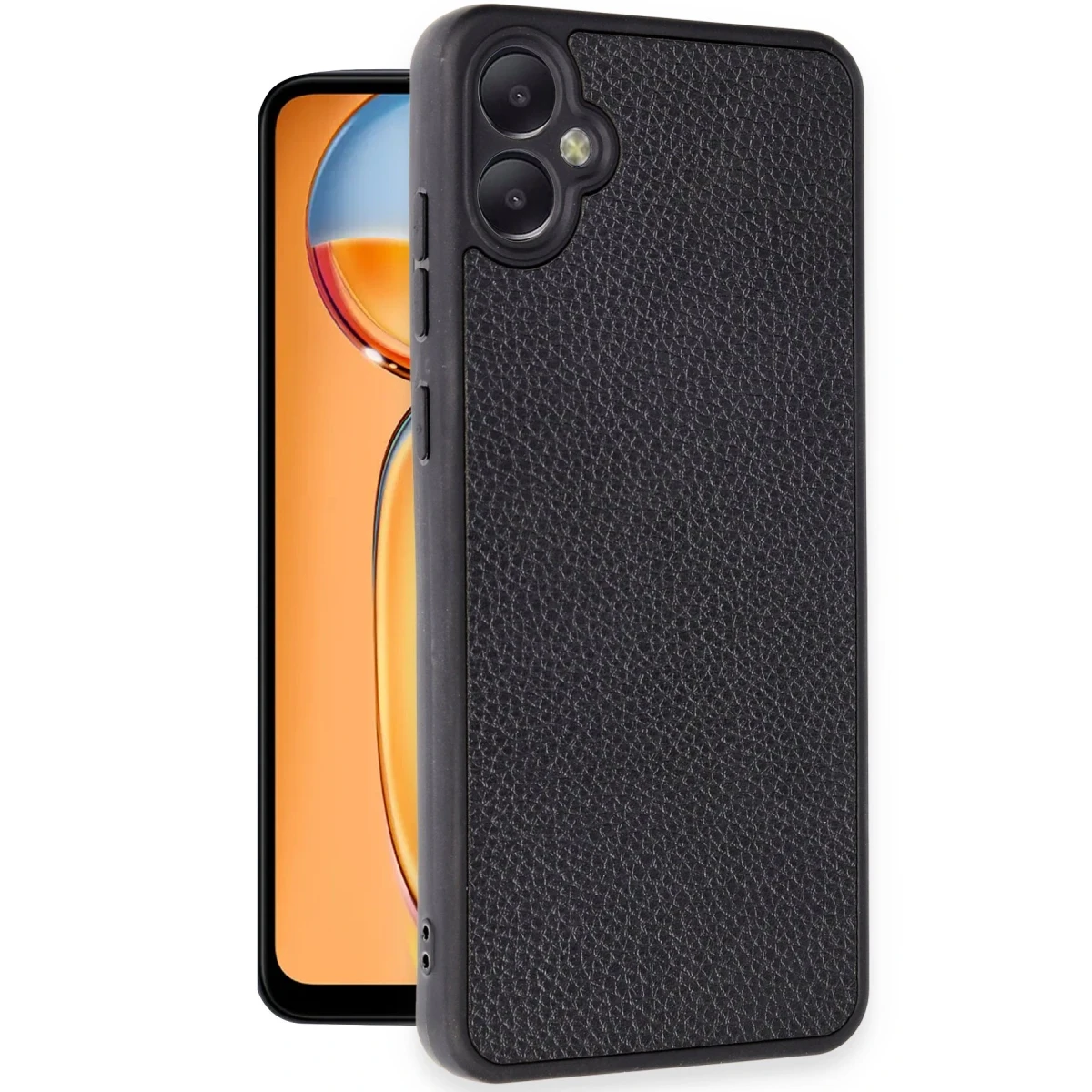 Newface Samsung Galaxy A05 Kılıf Aras Deri Kapak - Siyah — görsel 5