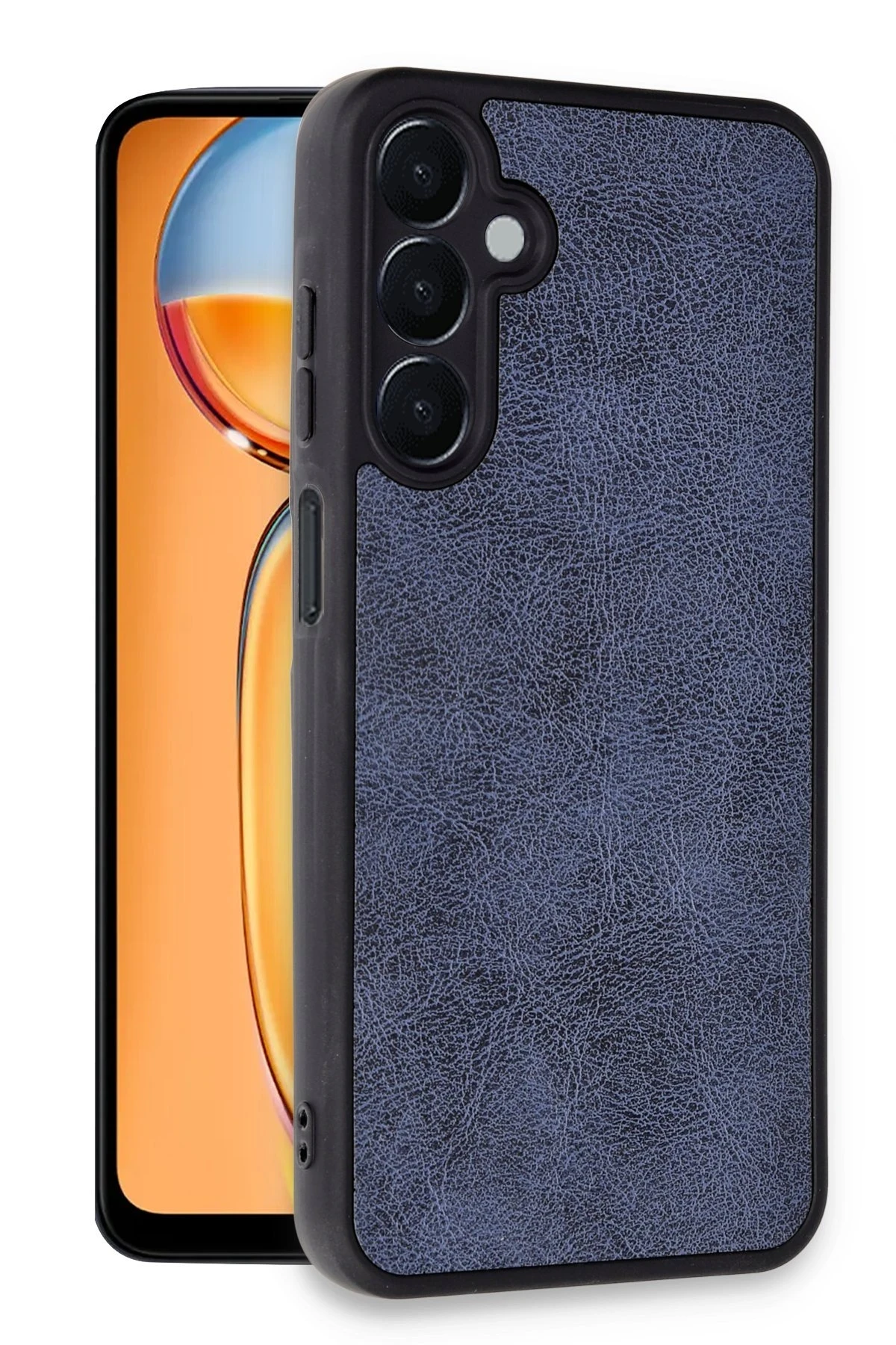 Newface Samsung Galaxy A05S Kılıf Aras Deri Kapak - Lacivert