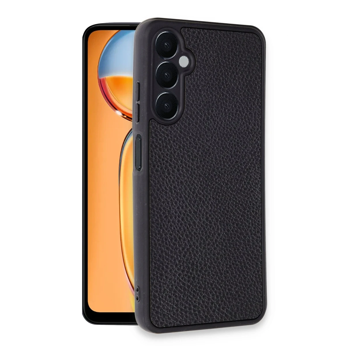 Newface Samsung Galaxy A25 5G Kılıf Aras Deri Kapak - Siyah — görsel 5
