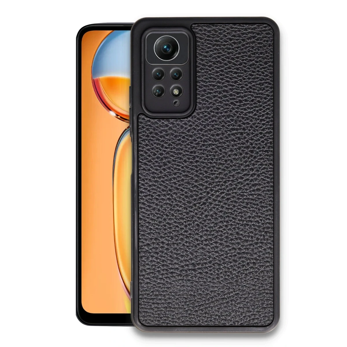Newface Xiaomi Redmi Note 12 Pro 4G Kılıf Aras Deri Kapak - Siyah — görsel 4