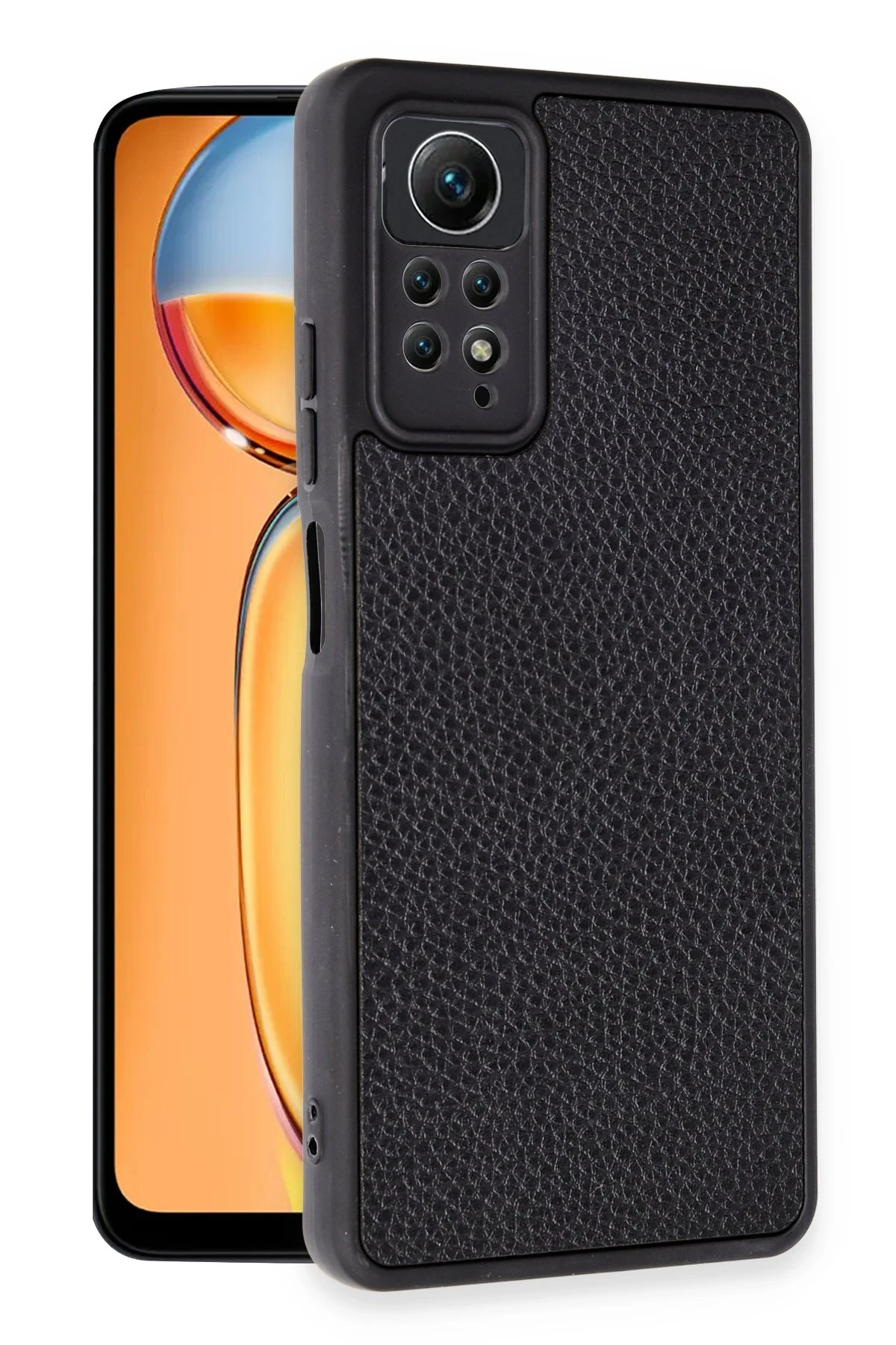 Newface Xiaomi Redmi Note 12 Pro 4G Kılıf Aras Deri Kapak - Siyah — görsel 2