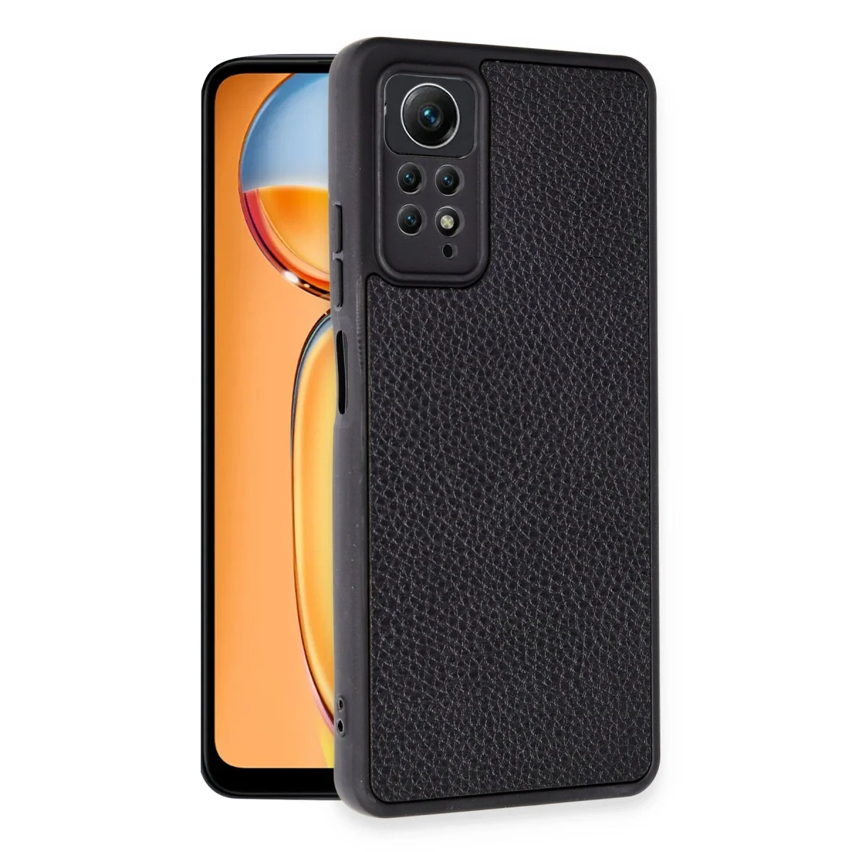 Newface Xiaomi Redmi Note 12 Pro 4G Kılıf Aras Deri Kapak - Siyah — görsel 5