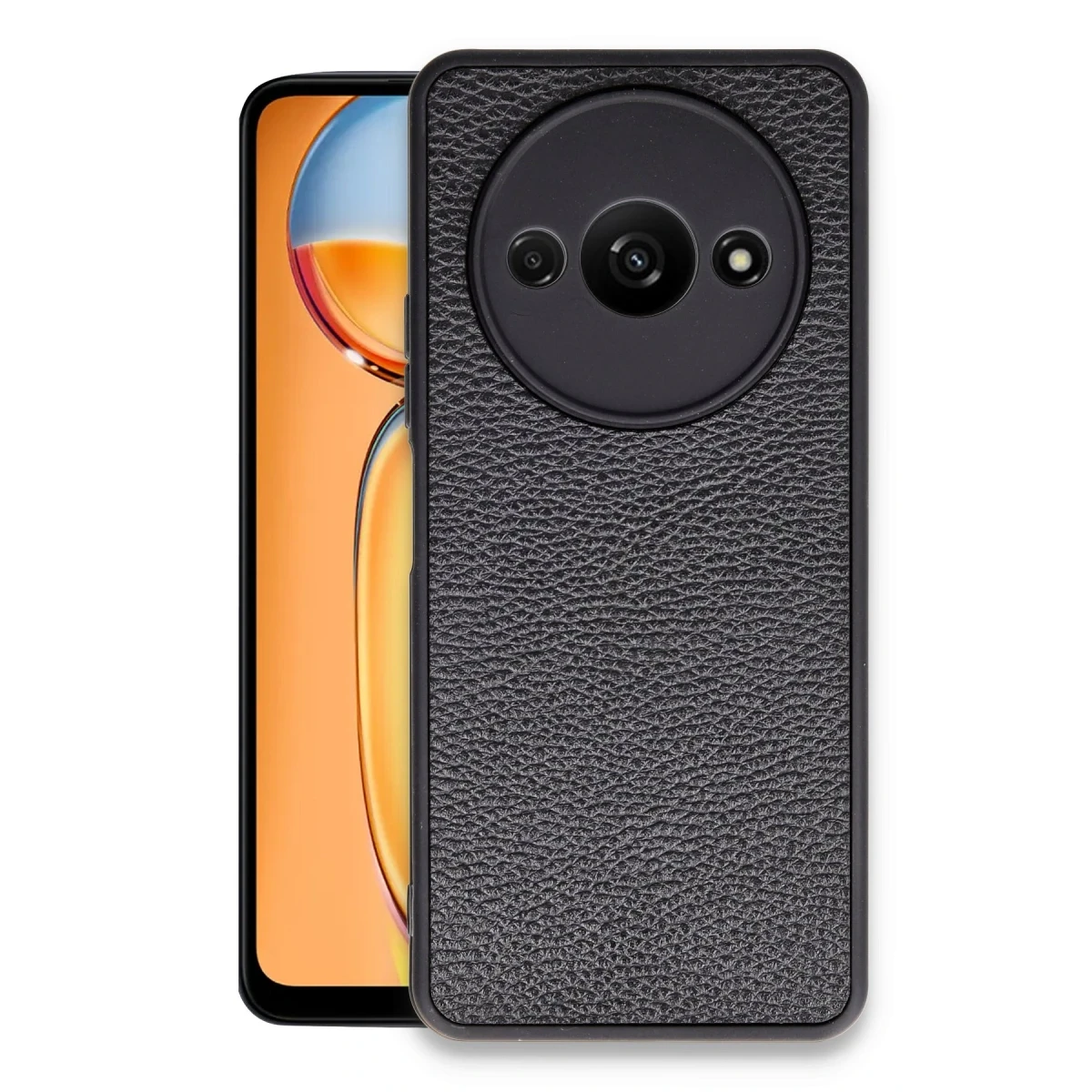 Newface Xiaomi Redmi A3 4G Kılıf Aras Deri Kapak - Siyah — görsel 4