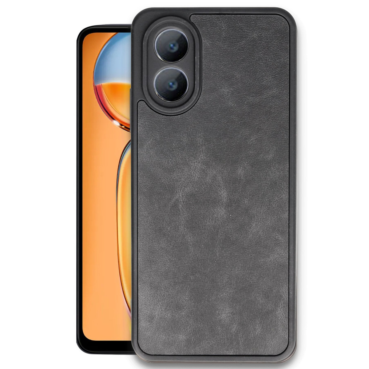 Newface Oppo A38 Kılıf Aras Deri Kapak - Siyah — görsel 7