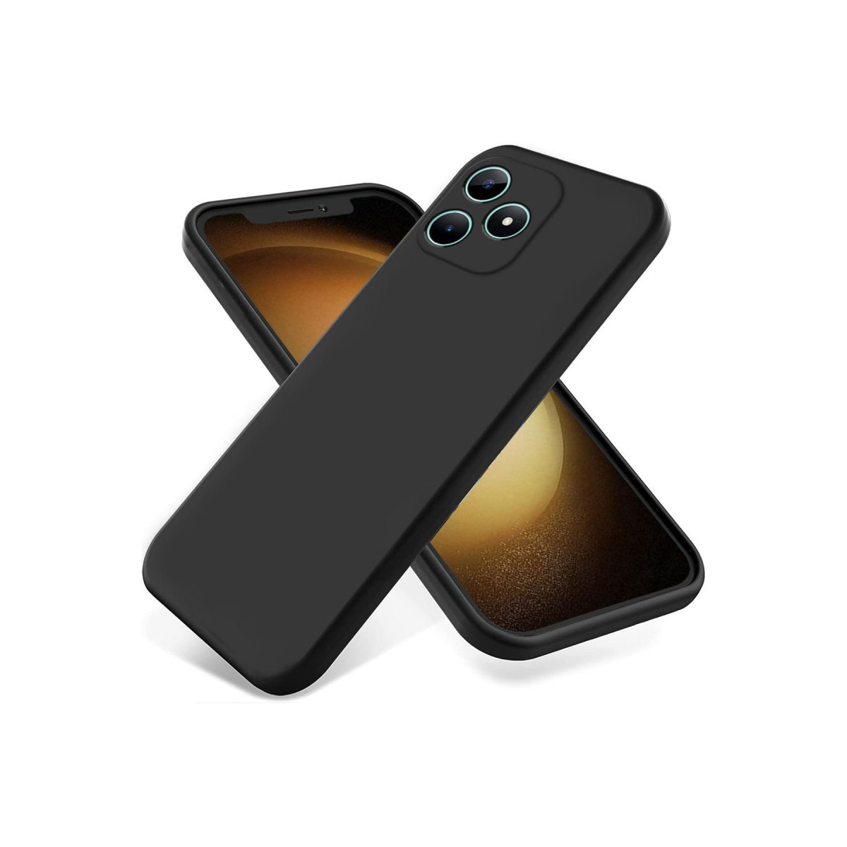 Newface Realme Note 50 4G Kılıf First Silikon - Siyah — görsel 3