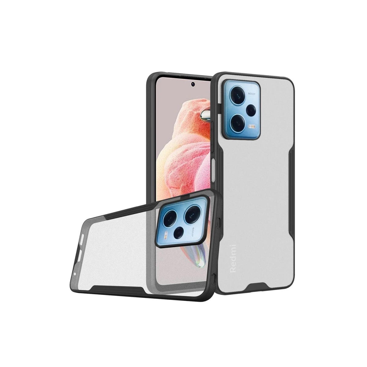 Newface Xiaomi Redmi Note 12 5G Kılıf Platin Silikon - Siyah — görsel 4
