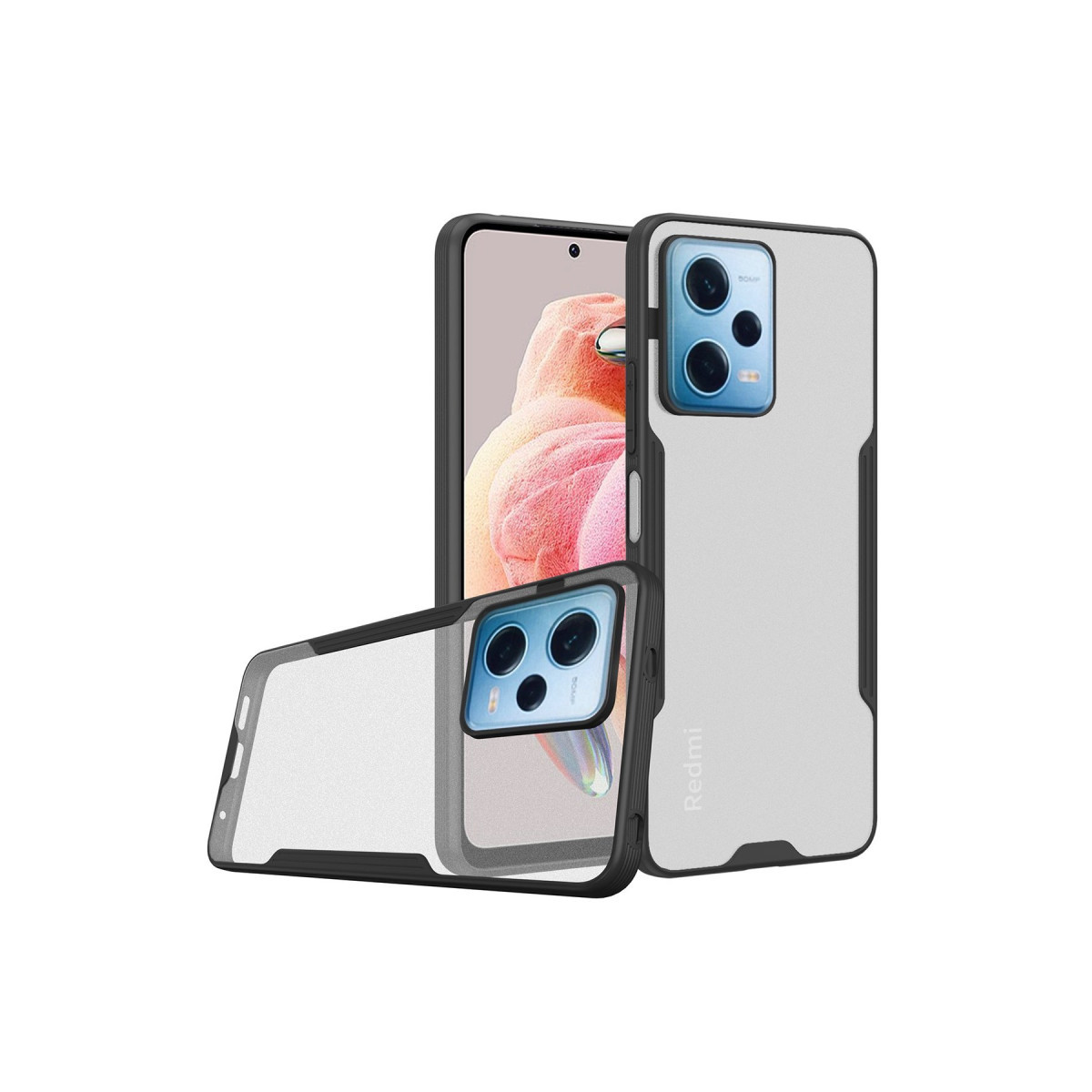 Newface Xiaomi Redmi Note 12 5G Kılıf Platin Silikon - Siyah — görsel 7