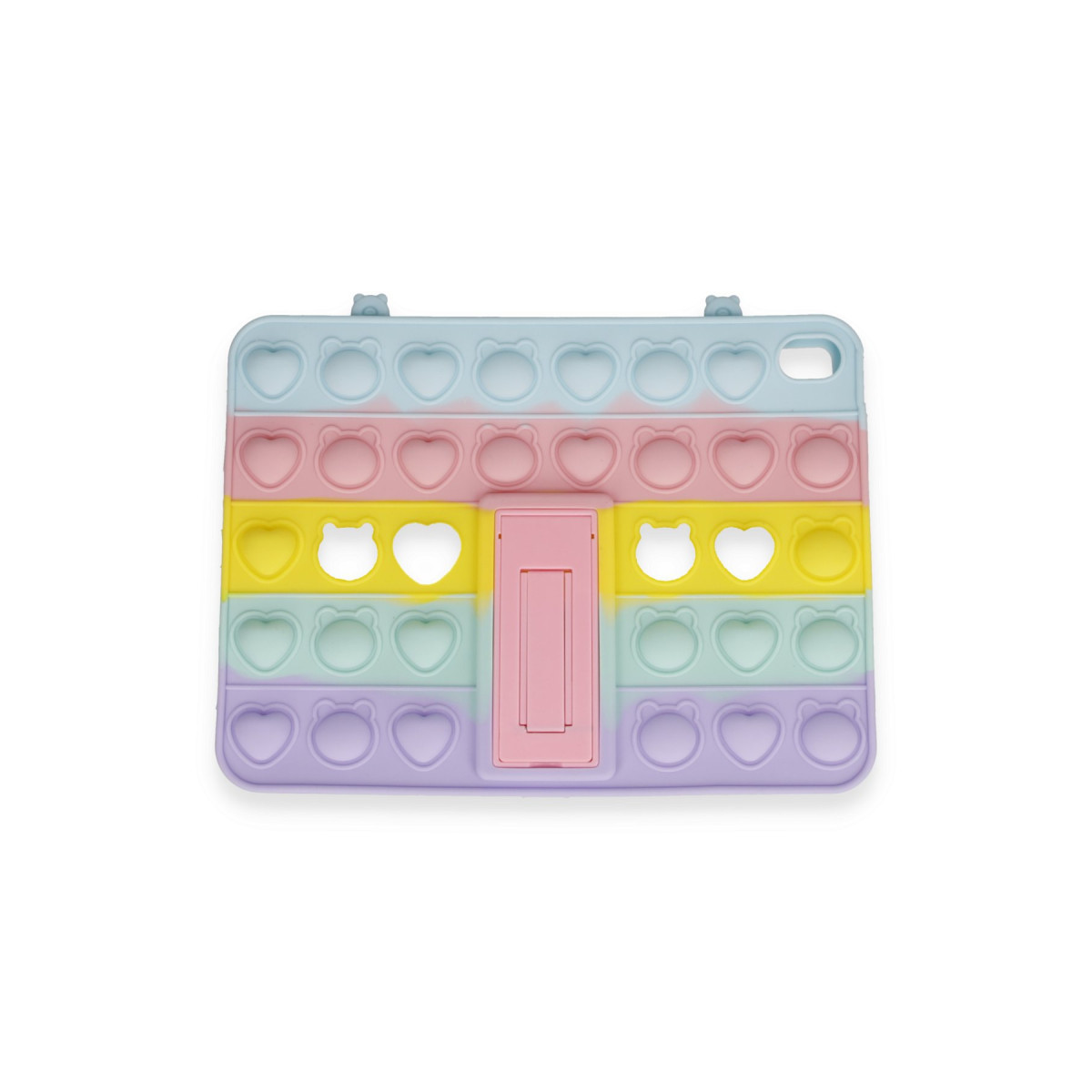 Newface Apple iPad 2022 10.9 (10.nesil) Kılıf Petit Standlı Tablet Silikon - Desen 1 — görsel 7