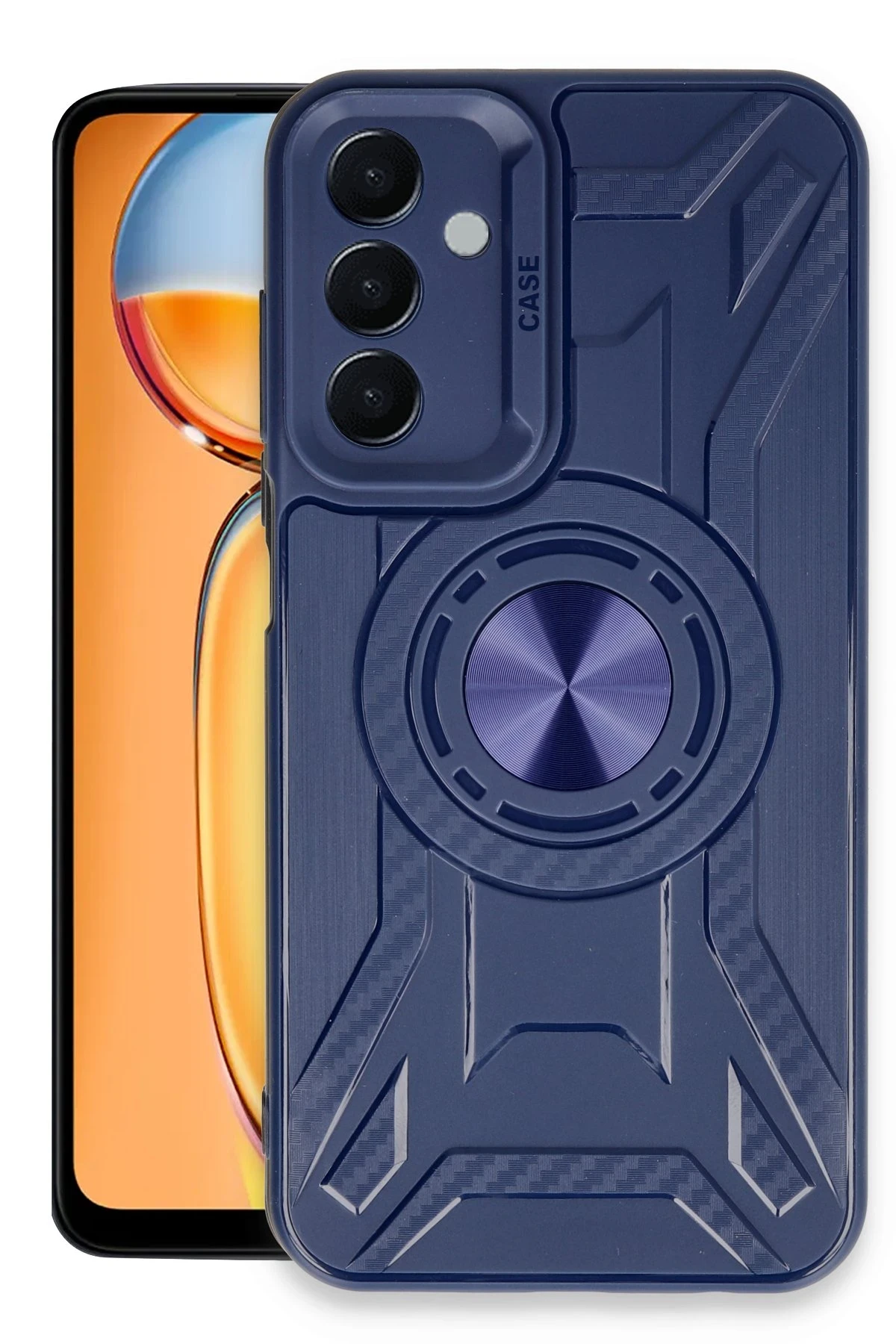 Newface Samsung Galaxy A15 4G Kılıf Lincoln Silikon - Lacivert