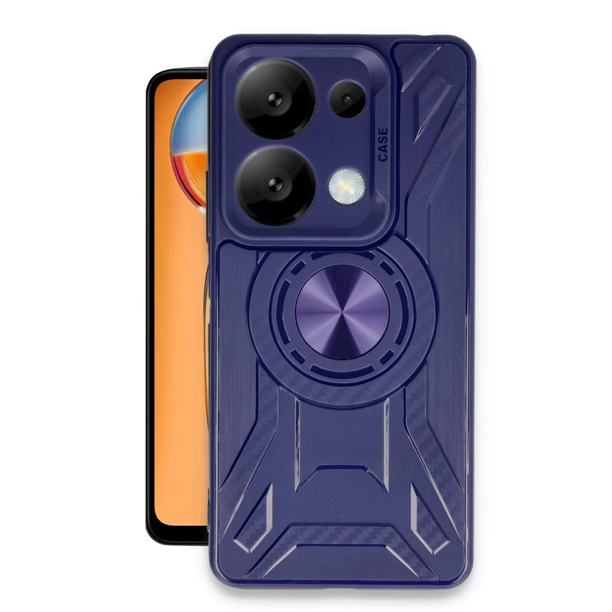 Newface Xiaomi Redmi Note 13 Pro 4G Kılıf Lincoln Silikon - Lacivert