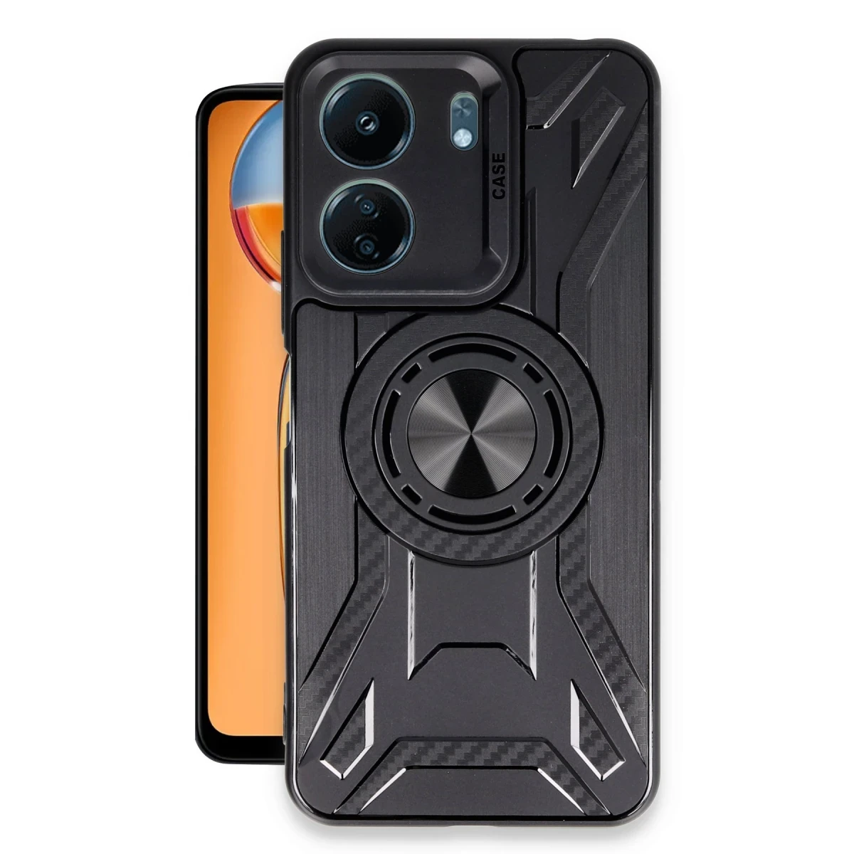 Newface Xiaomi Redmi 13C Kılıf Lincoln Silikon - Siyah — görsel 4