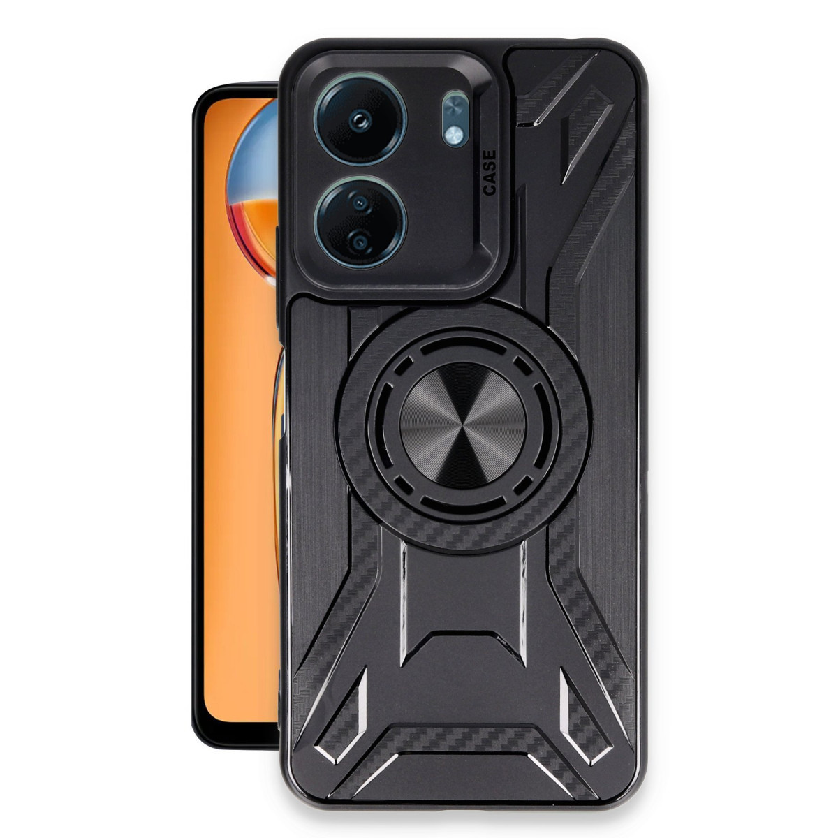 Newface Xiaomi Redmi 13C Kılıf Lincoln Silikon - Siyah — görsel 7