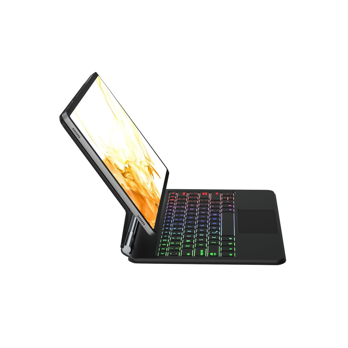 Newface Samsung Galaxy T870 Tab S7 11 Kılıf Eternal Ledli Klavyeli Tablet Kılıfı - Siyah — görsel 6