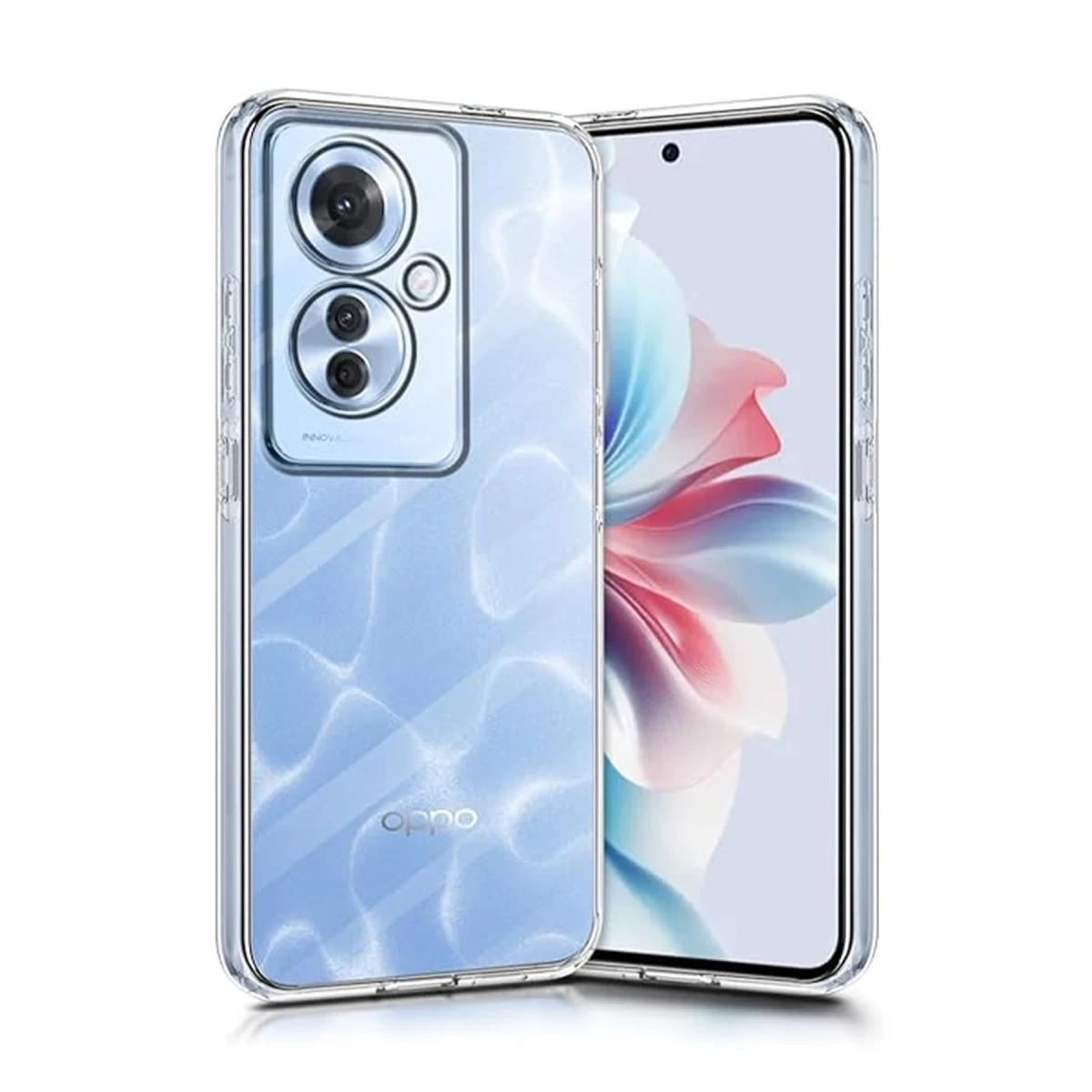 Newface Oppo Reno 11F Kılıf Lüx Şeffaf Silikon — görsel 4