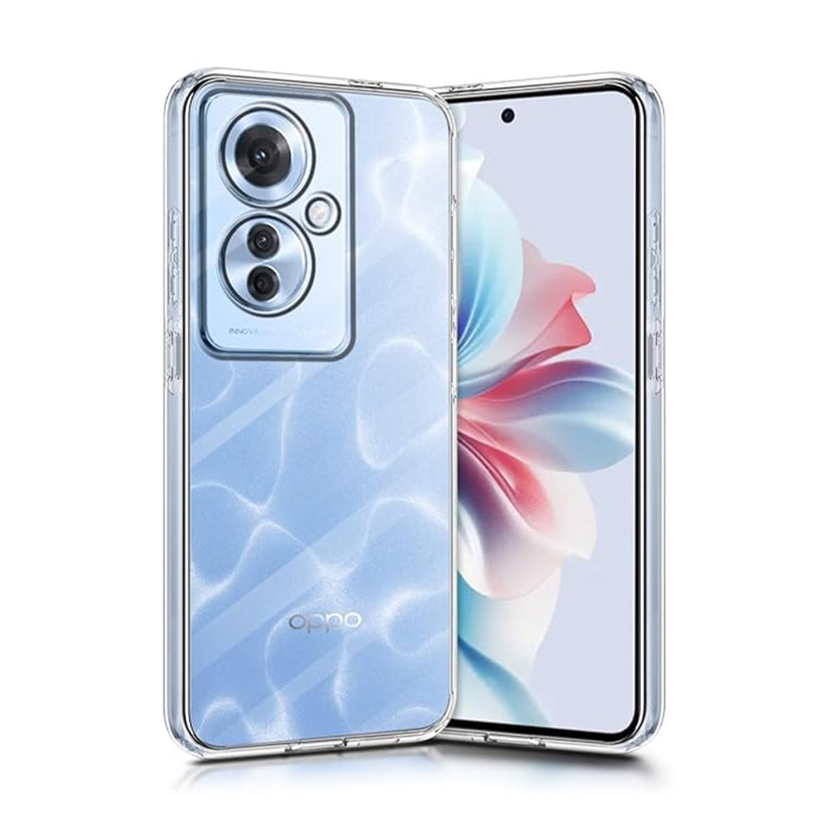 Newface Oppo Reno 11F Kılıf Lüx Şeffaf Silikon — görsel 6