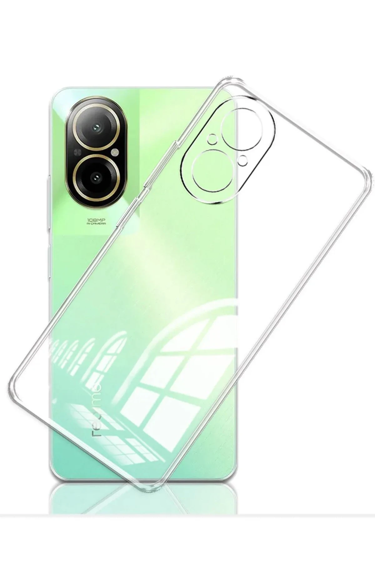 Newface Realme 12 Lite Kılıf Lüx Şeffaf Silikon