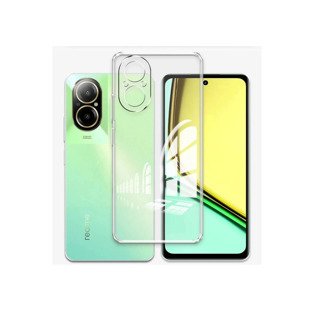 Newface Realme 12 Lite Kılıf Lüx Şeffaf Silikon — görsel 6