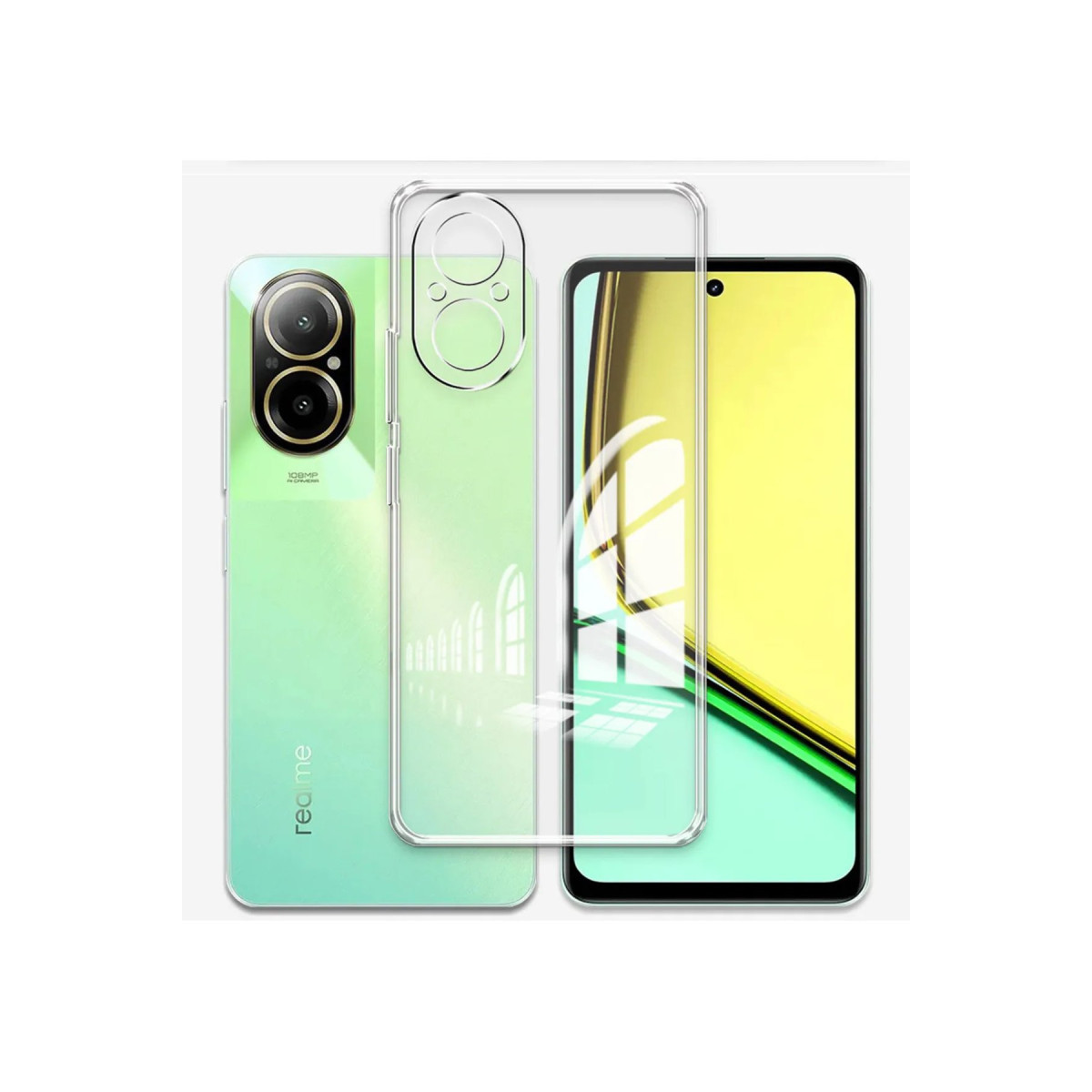 Newface Realme 12 Lite Kılıf Lüx Şeffaf Silikon — görsel 9