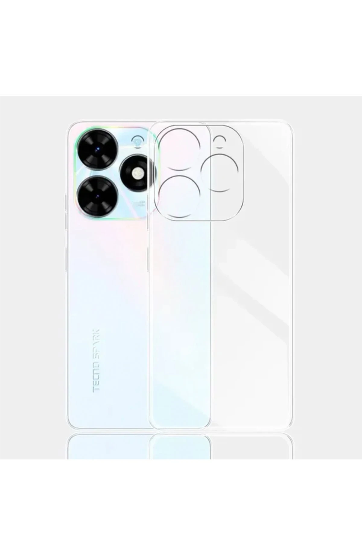 Newface Tecno Spark Go 2024 Kılıf Lüx Şeffaf Silikon