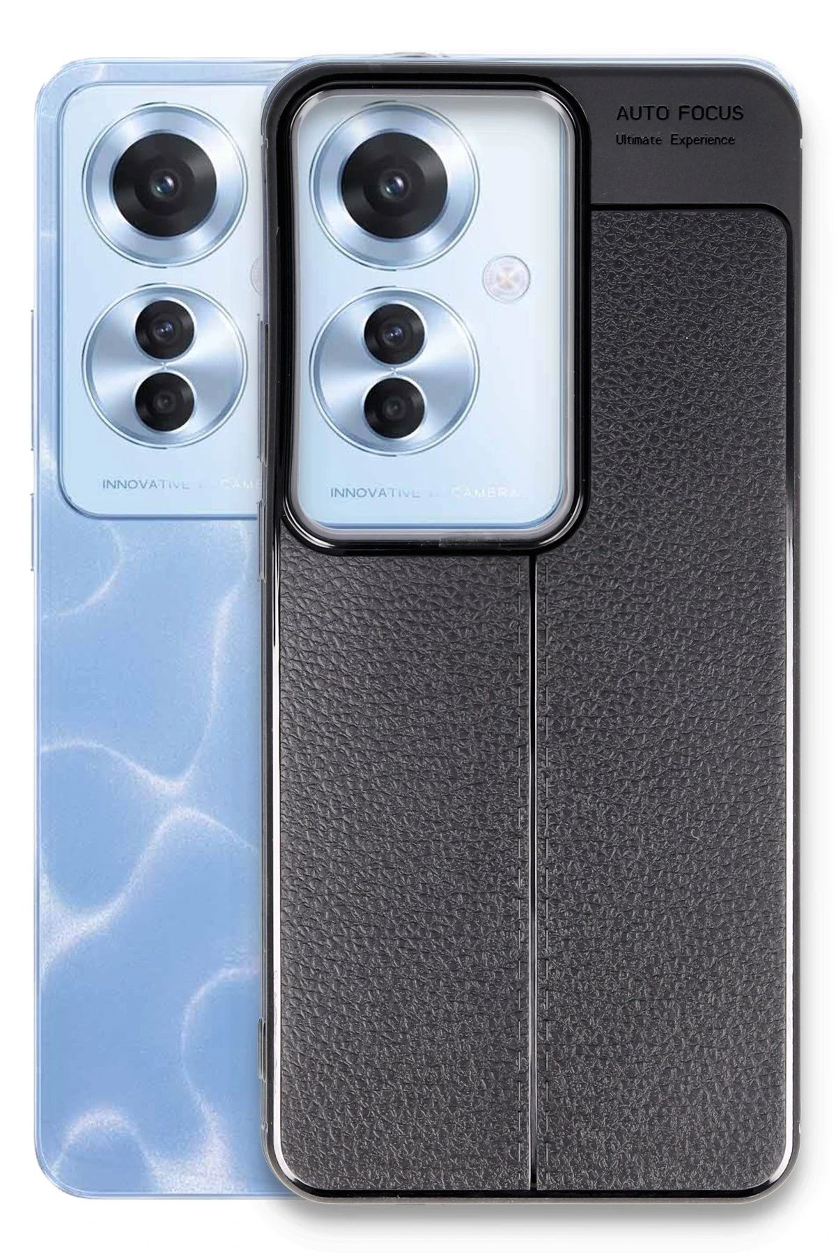 Newface Oppo Reno 11F Kılıf Auto Focus Kapak - Siyah