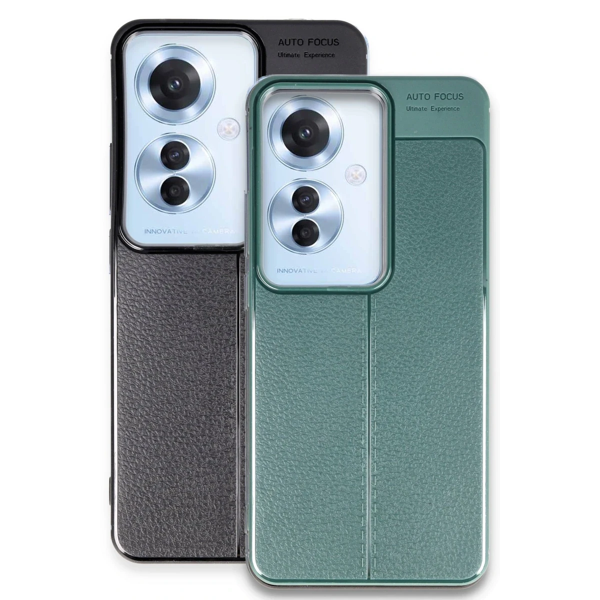 Newface Oppo Reno 11F Kılıf Auto Focus Kapak - Siyah — görsel 6