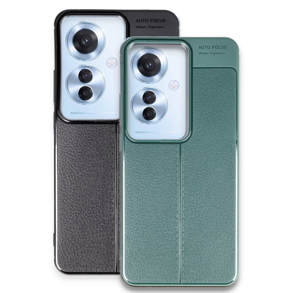 Newface Oppo Reno 11F Kılıf Auto Focus Kapak - Siyah — görsel 9