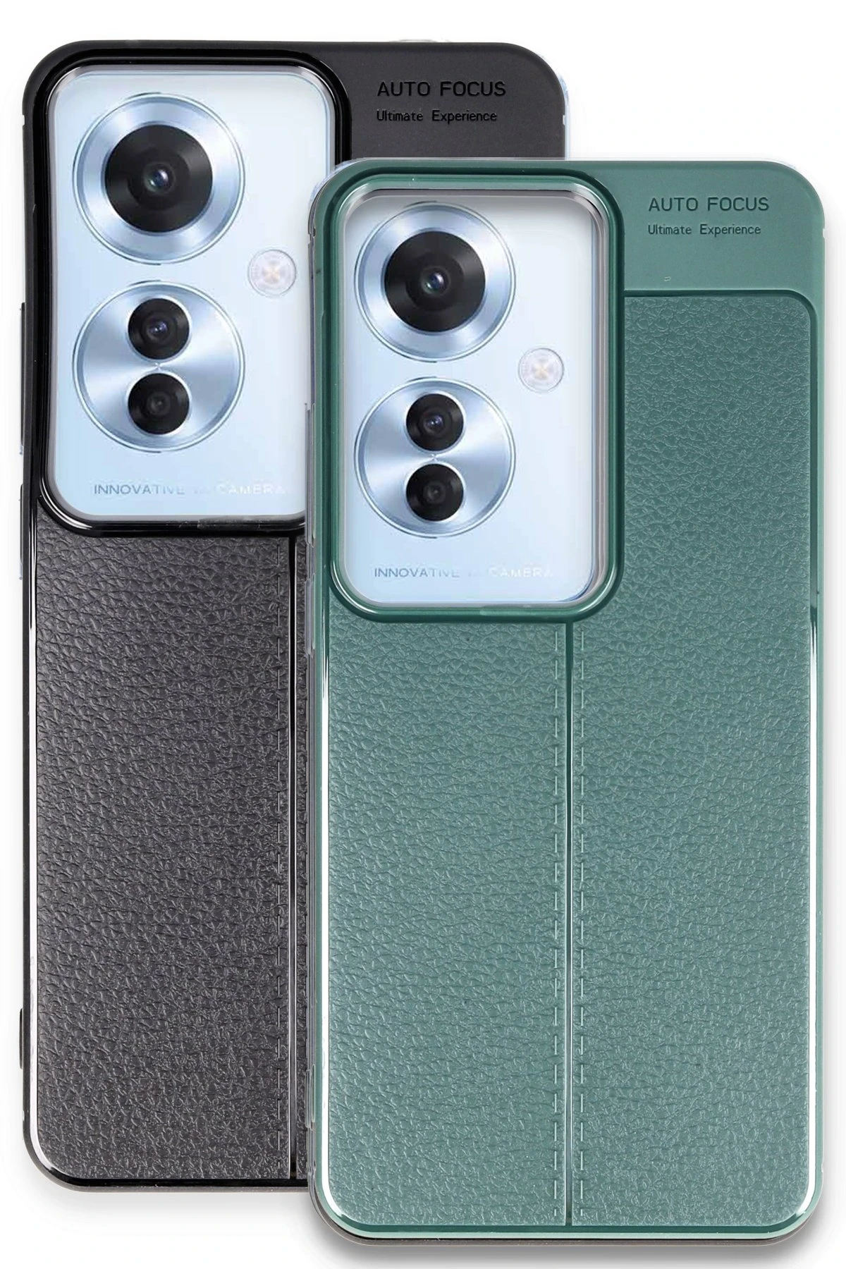 Newface Oppo Reno 11F Kılıf Auto Focus Kapak - Koyu Yeşil