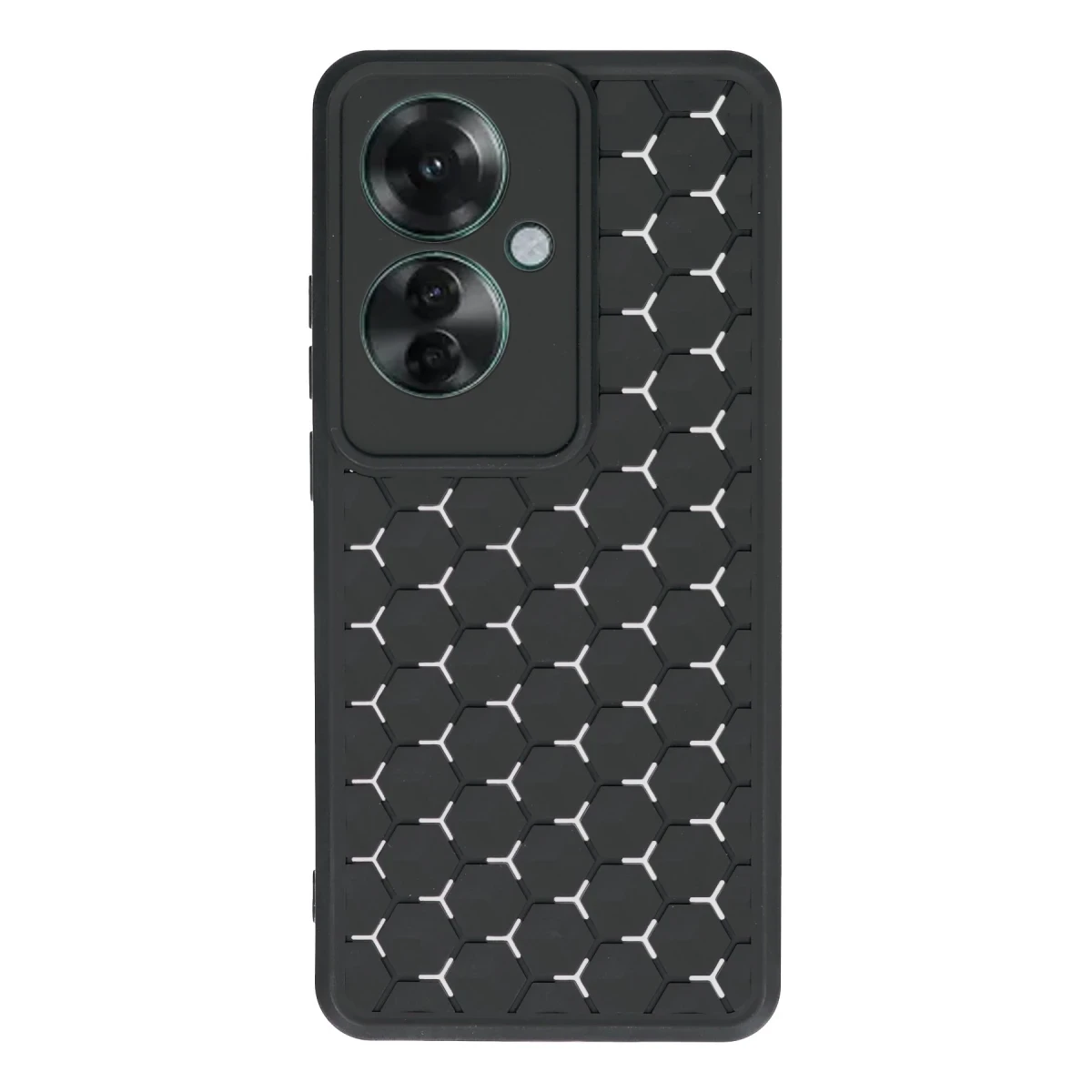 Newface Oppo Reno 11F Kılıf Petek Silikon Kapak - Siyah — görsel 5