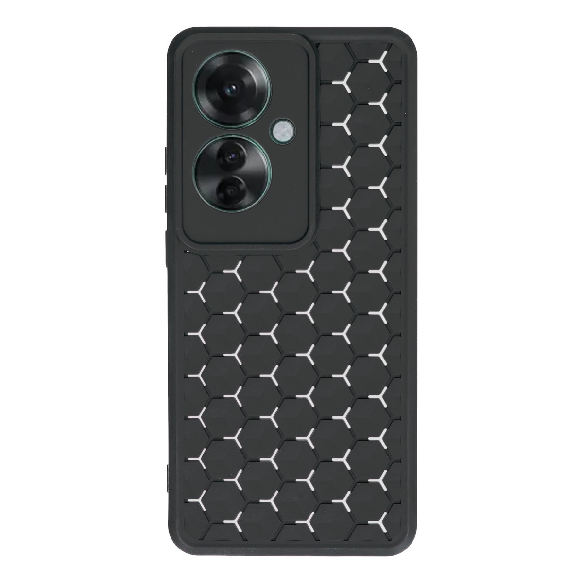 Newface Oppo Reno 11F Kılıf Petek Silikon Kapak - Siyah — görsel 9