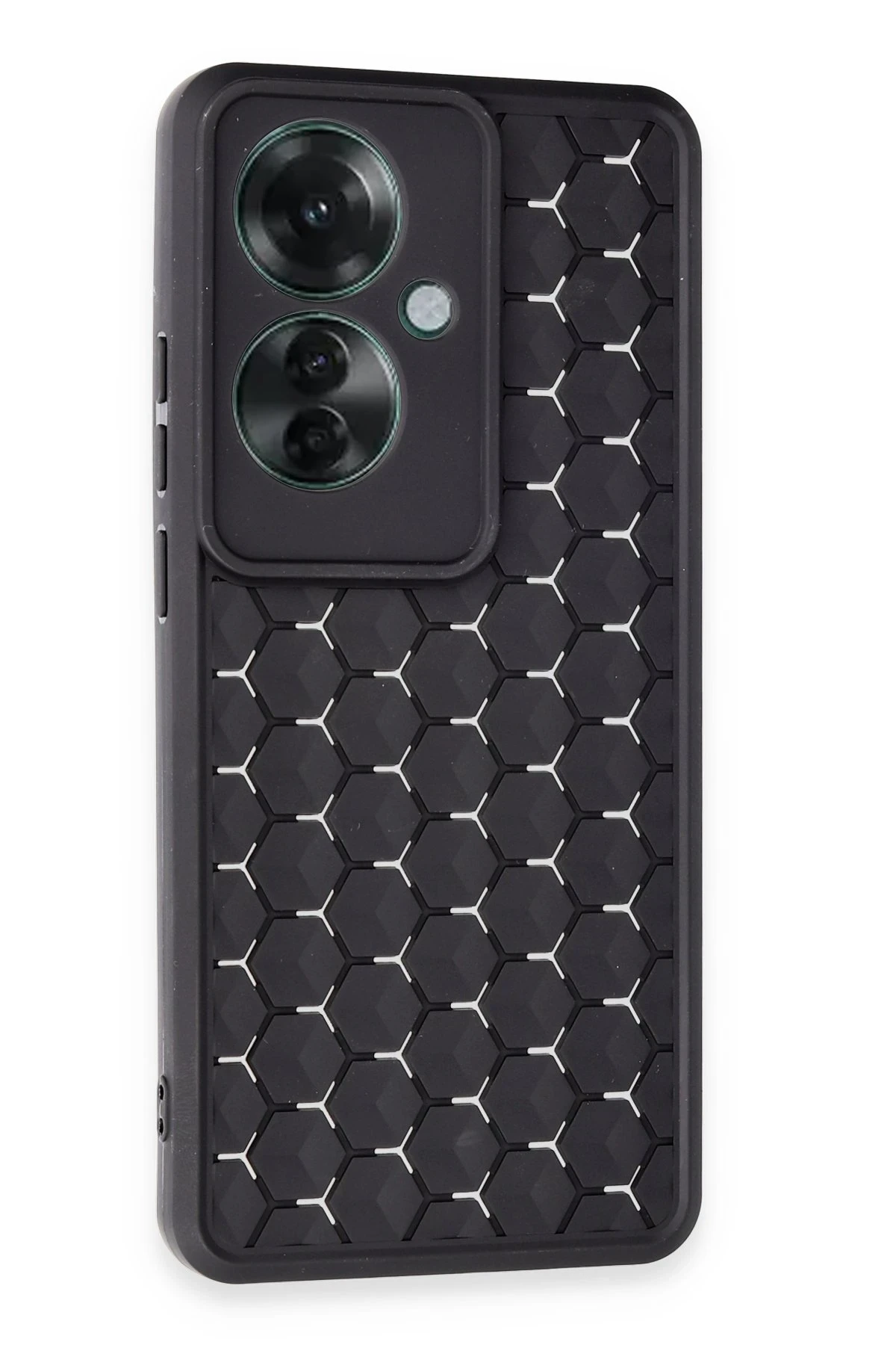 Newface Oppo Reno 11F Kılıf Petek Silikon Kapak - Siyah