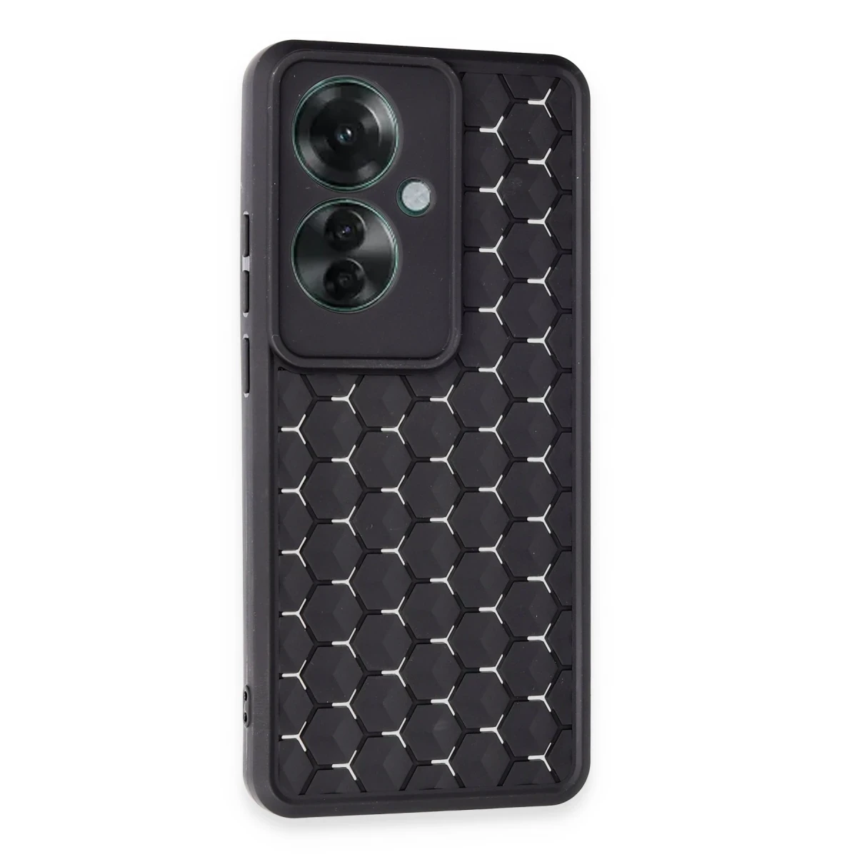 Newface Oppo Reno 11F Kılıf Petek Silikon Kapak - Siyah — görsel 6