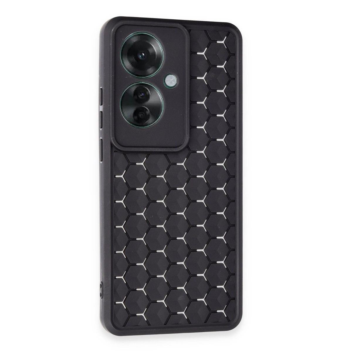 Newface Oppo Reno 11F Kılıf Petek Silikon Kapak - Siyah — görsel 10