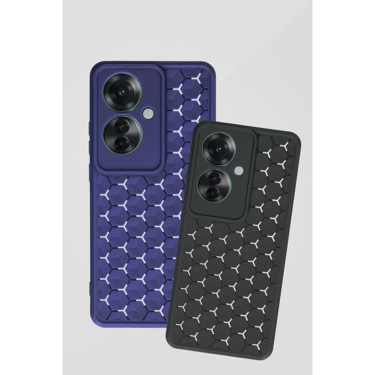 Newface Oppo Reno 11F Kılıf Petek Silikon Kapak - Siyah — görsel 11