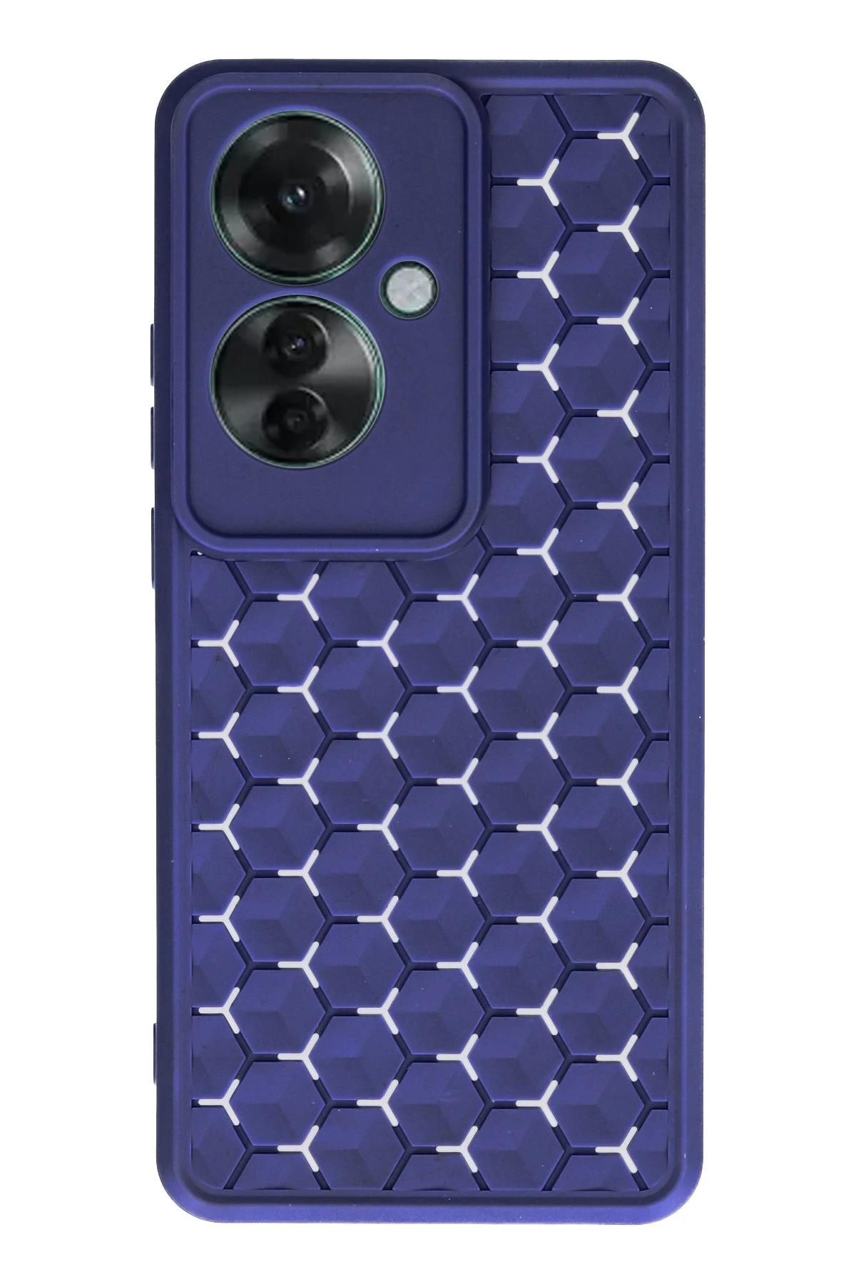 Newface Oppo Reno 11F Kılıf Petek Silikon Kapak - Lacivert