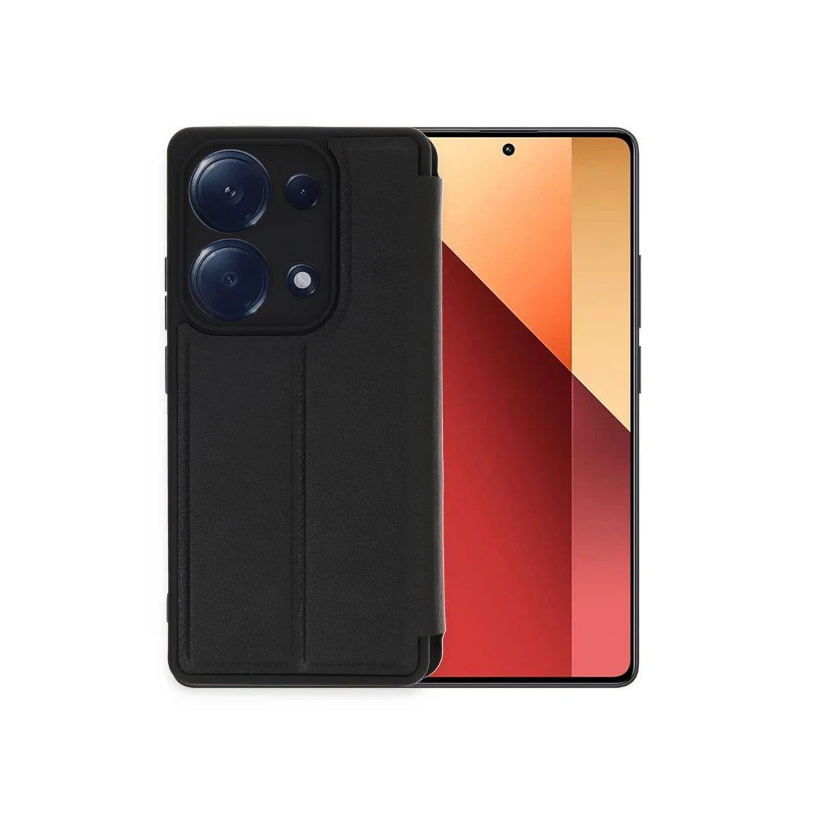 Newface Xiaomi Redmi Note 13 Pro 4G Kılıf Flip Cover - Siyah — görsel 10