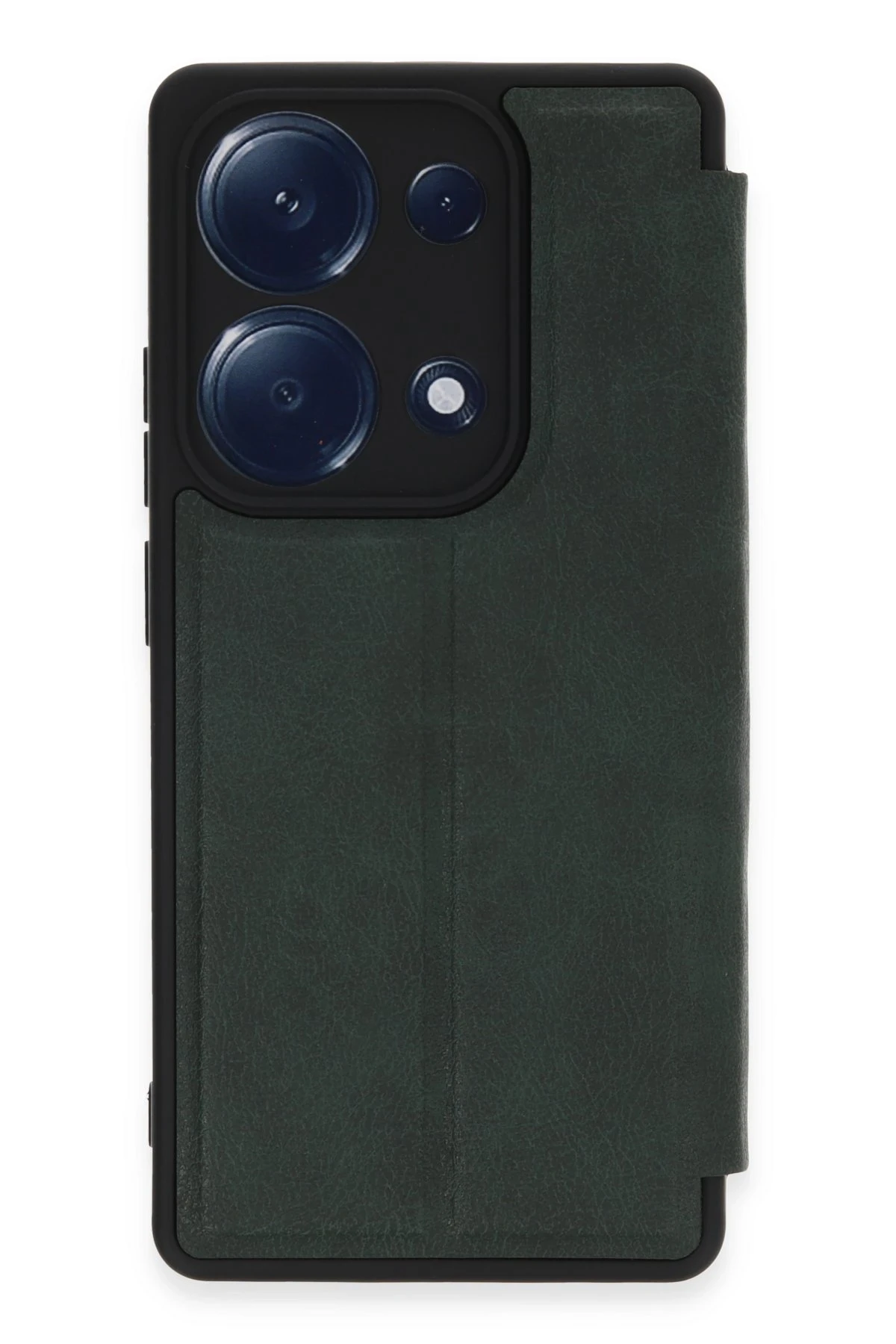 Newface Xiaomi Redmi Note 13 Pro 4G Kılıf Flip Cover - Koyu Yeşil