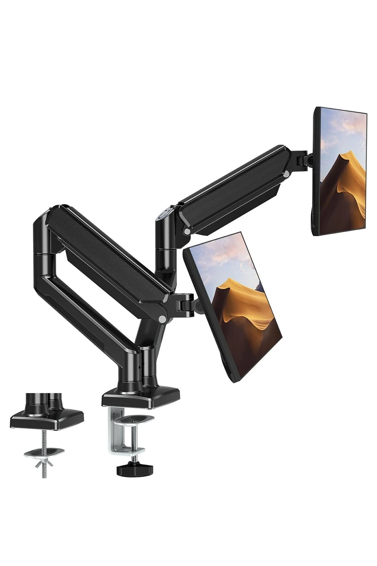 Newface MA04 İkili Monitör Standı - Siyah — görsel 3