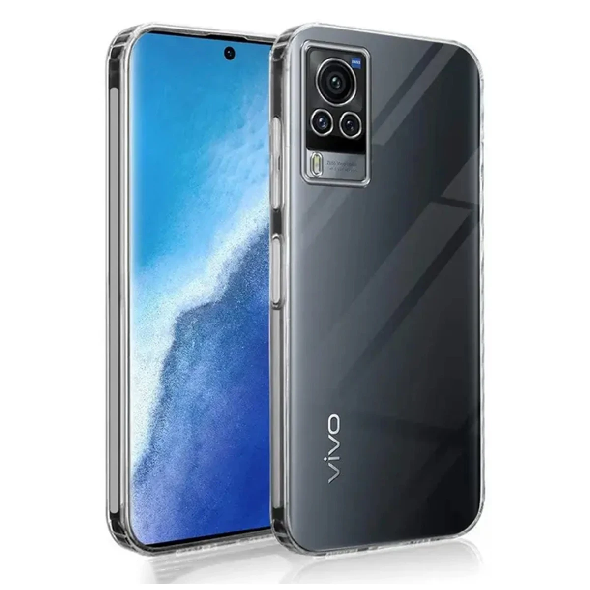 Newface Vivo V30 5G Kılıf Lüx Şeffaf Silikon — görsel 2
