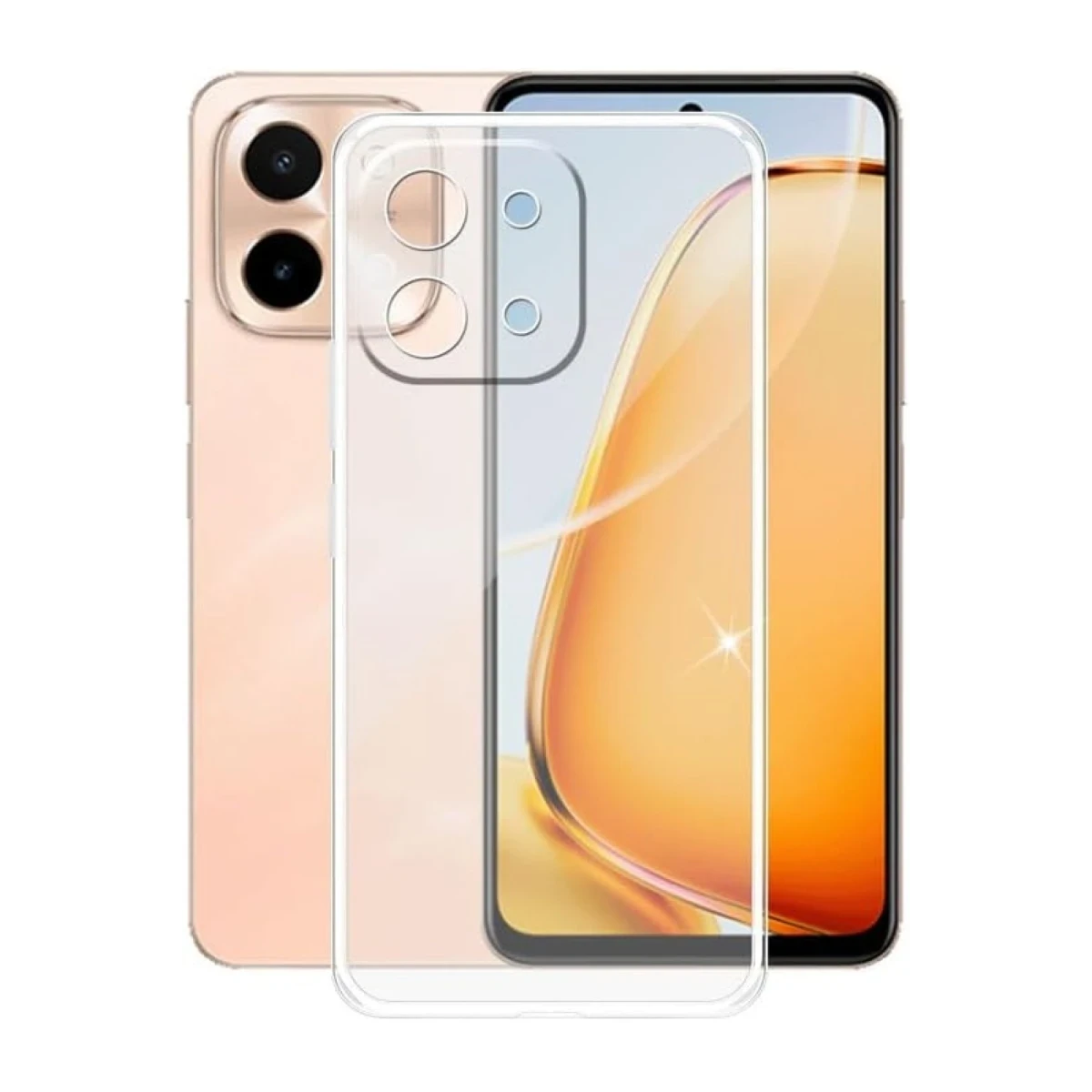 Newface Vivo Y28 Kılıf Lüx Şeffaf Silikon — görsel 2