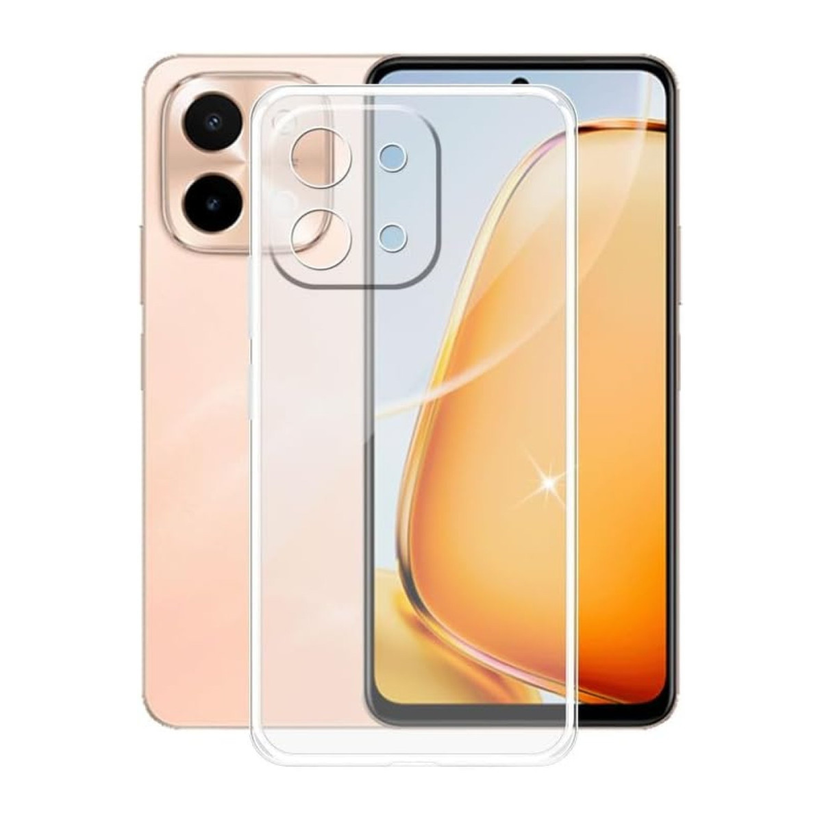 Newface Vivo Y28 Kılıf Lüx Şeffaf Silikon — görsel 3