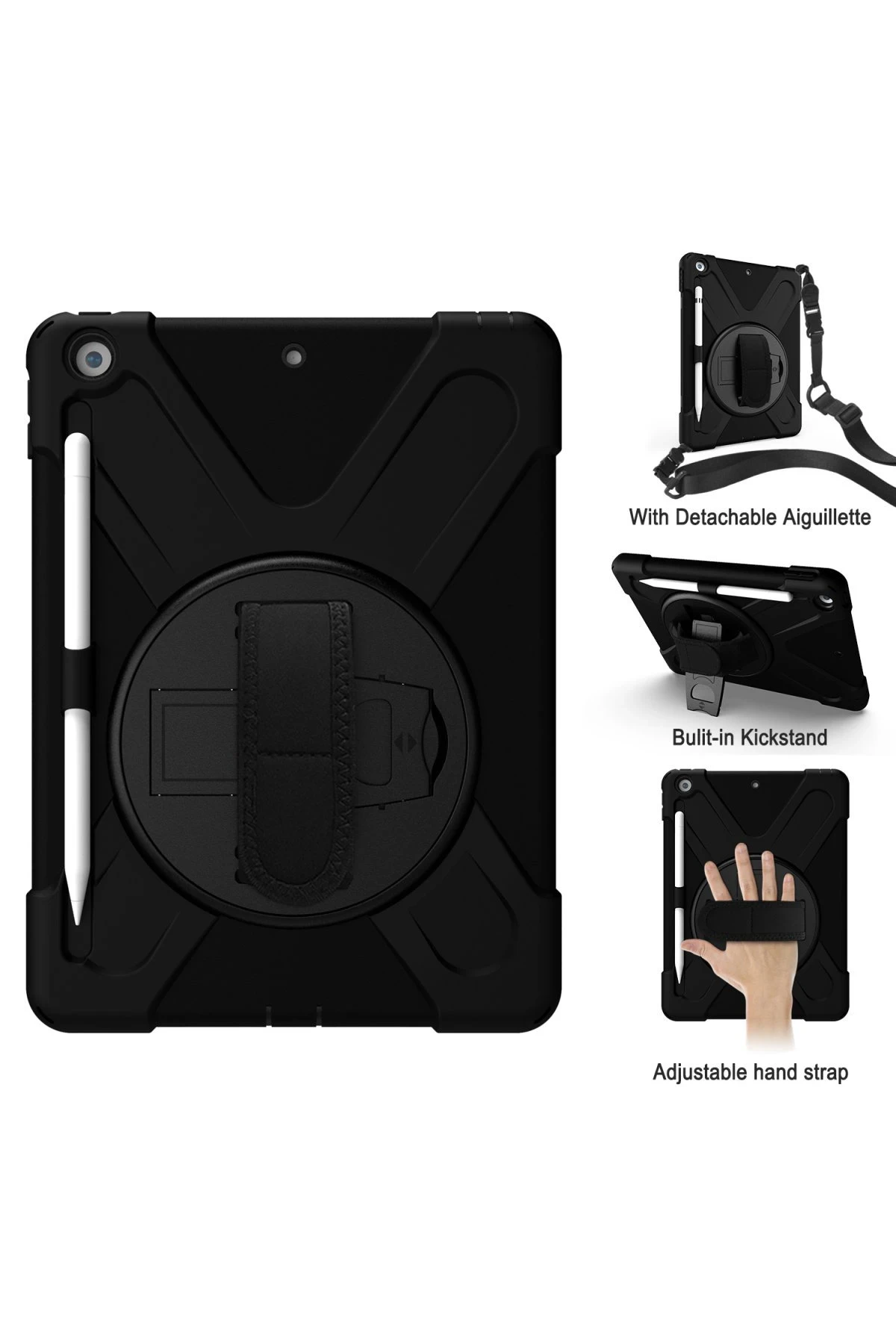 Newface Apple iPad Air 13 (2024) Kılıf Amazing Tablet Kapak - Siyah — görsel 3