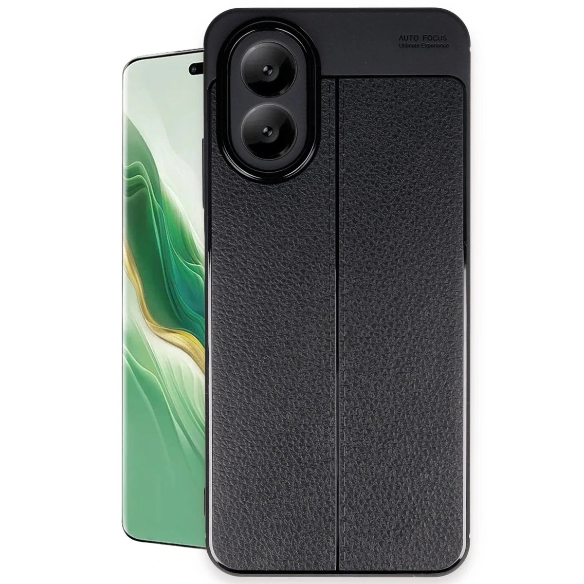 Newface Oppo A38 Kılıf Auto Focus Kapak - Siyah — görsel 4
