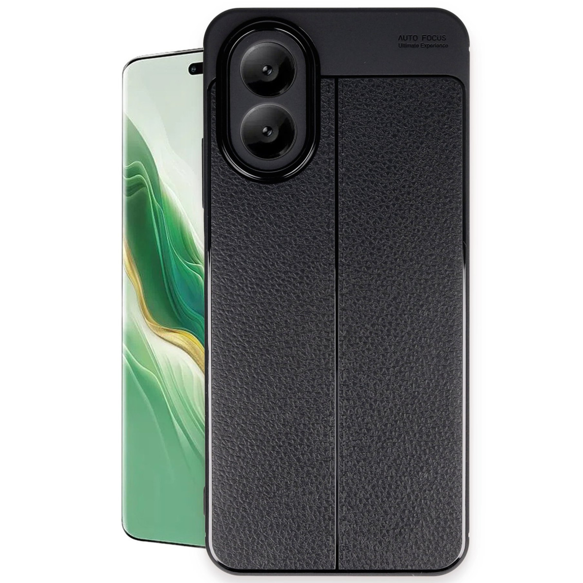Newface Oppo A38 Kılıf Auto Focus Kapak - Siyah — görsel 7