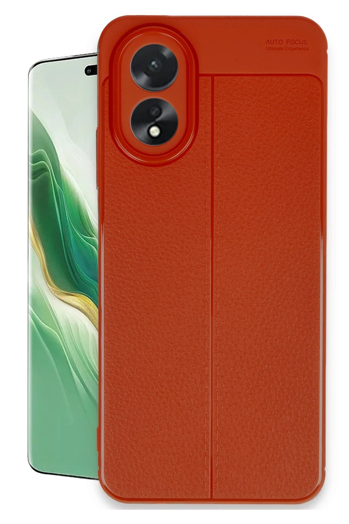 Newface Oppo A38 Kılıf Auto Focus Kapak - Kırmızı