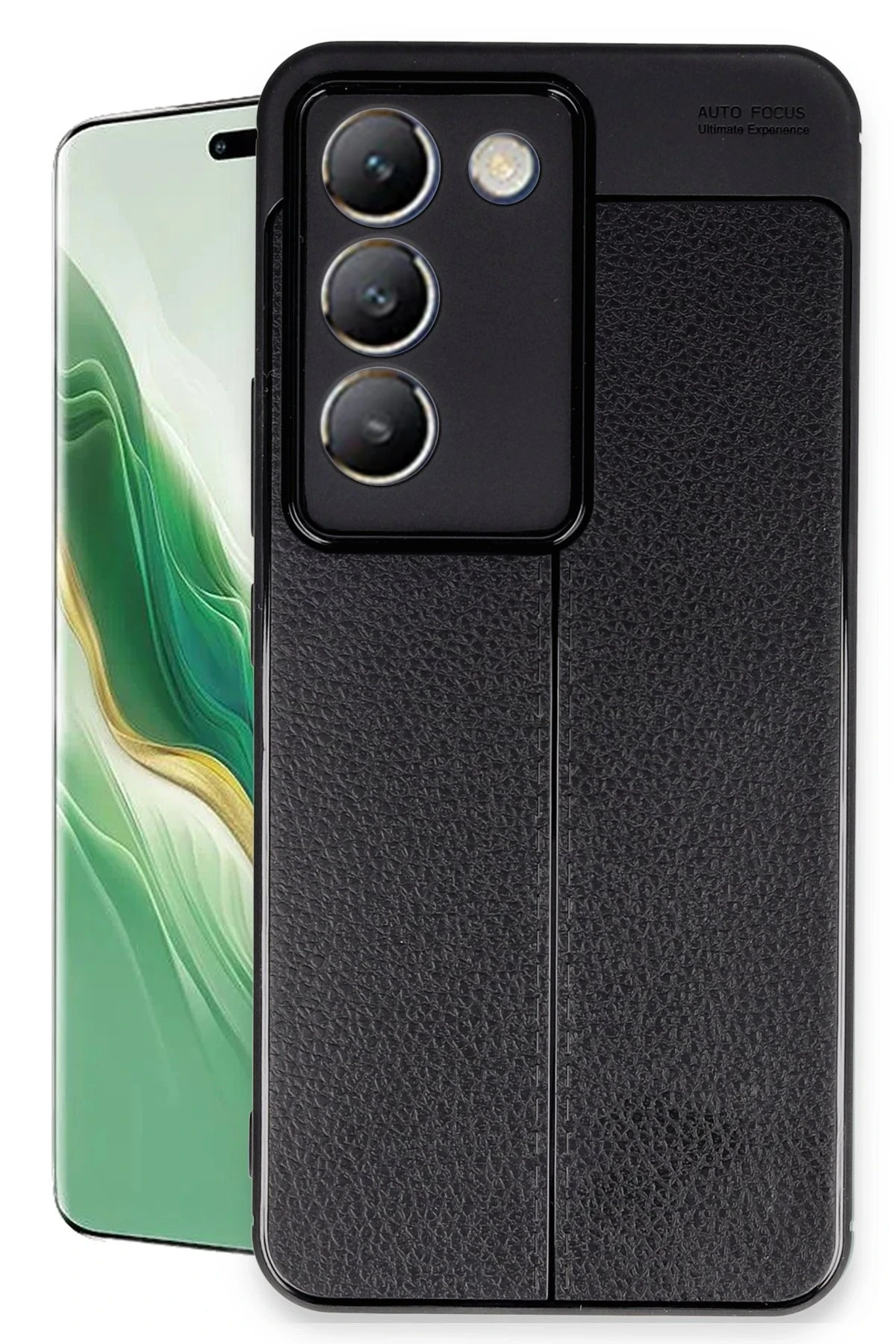 Newface Vivo V30 Lite 4G Kılıf Auto Focus Kapak - Siyah