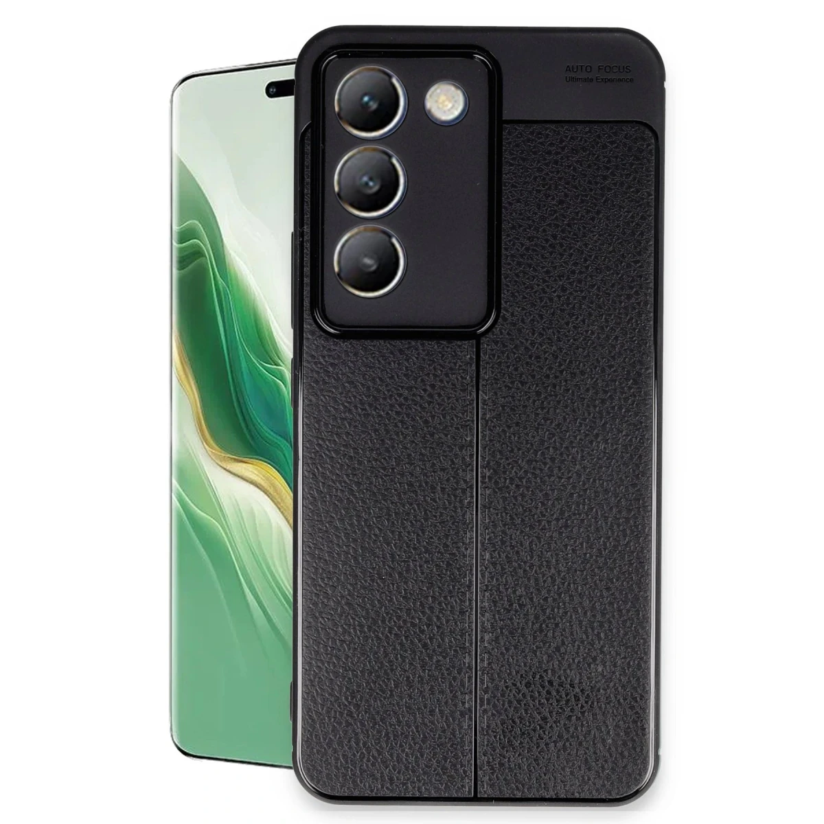 Newface Vivo V30 Lite 4G Kılıf Auto Focus Kapak - Siyah — görsel 5