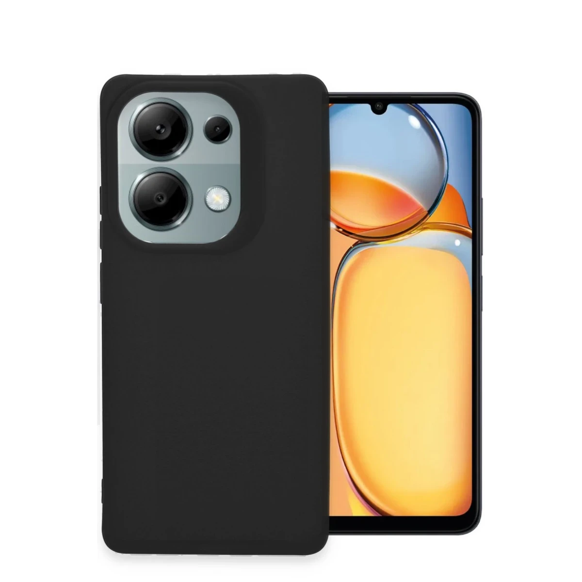 Newface Xiaomi Redmi Note 13 4G Kılıf Petro Silikon - Siyah — görsel 4