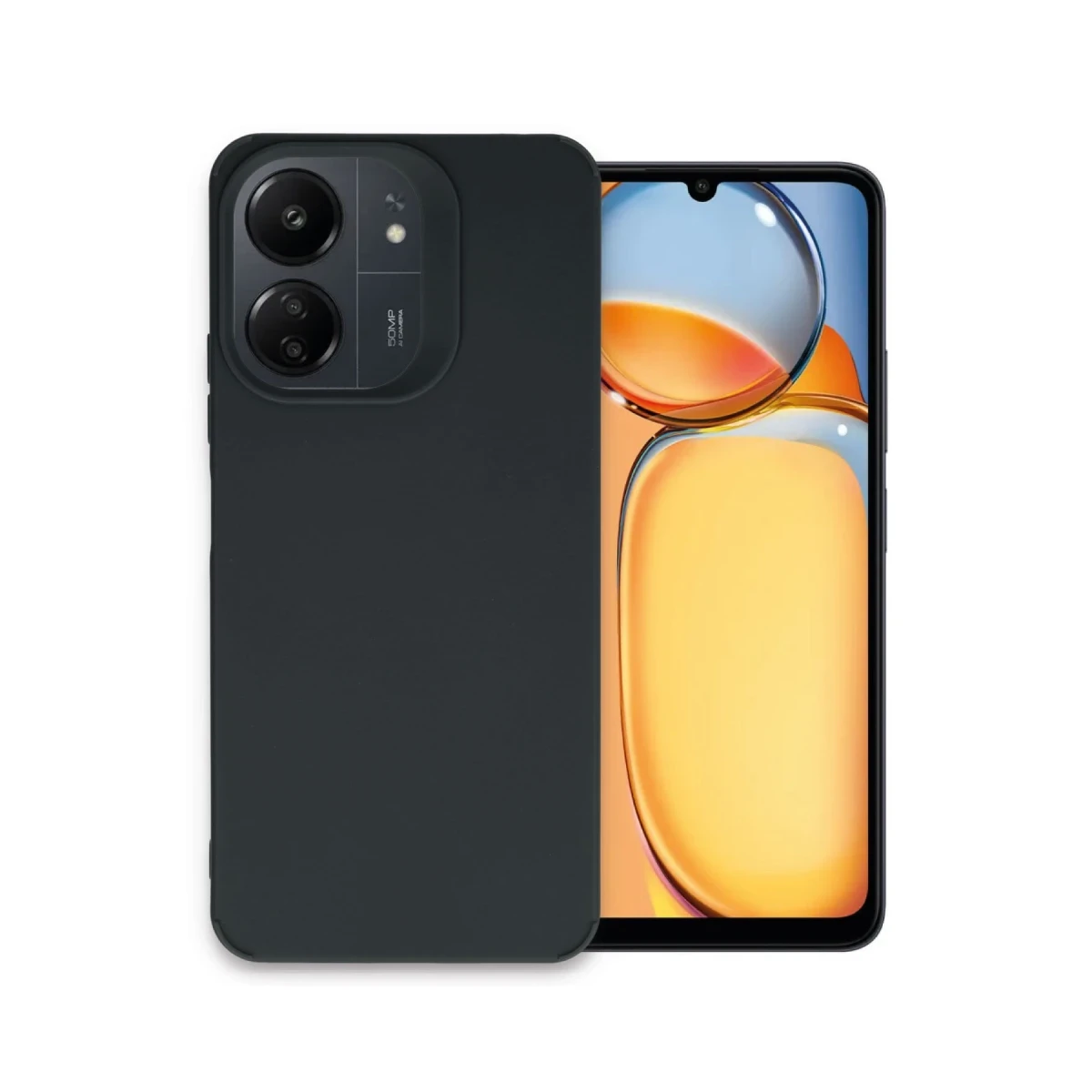 Newface Xiaomi Redmi 13C Kılıf Petro Silikon - Siyah — görsel 4