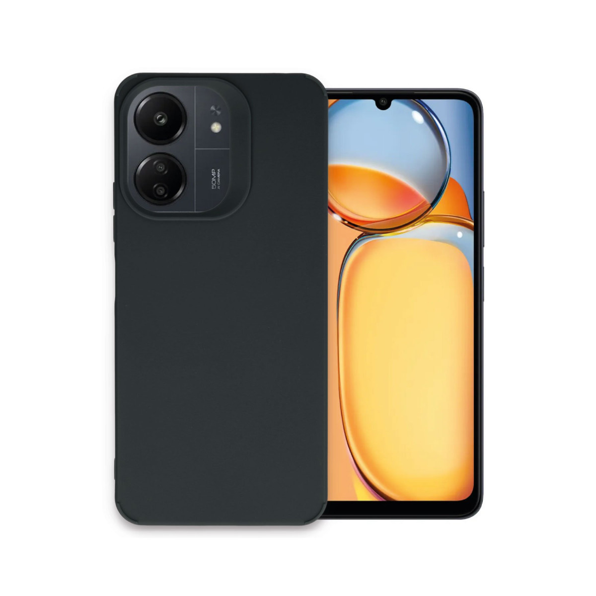 Newface Xiaomi Redmi 13C Kılıf Petro Silikon - Siyah — görsel 7