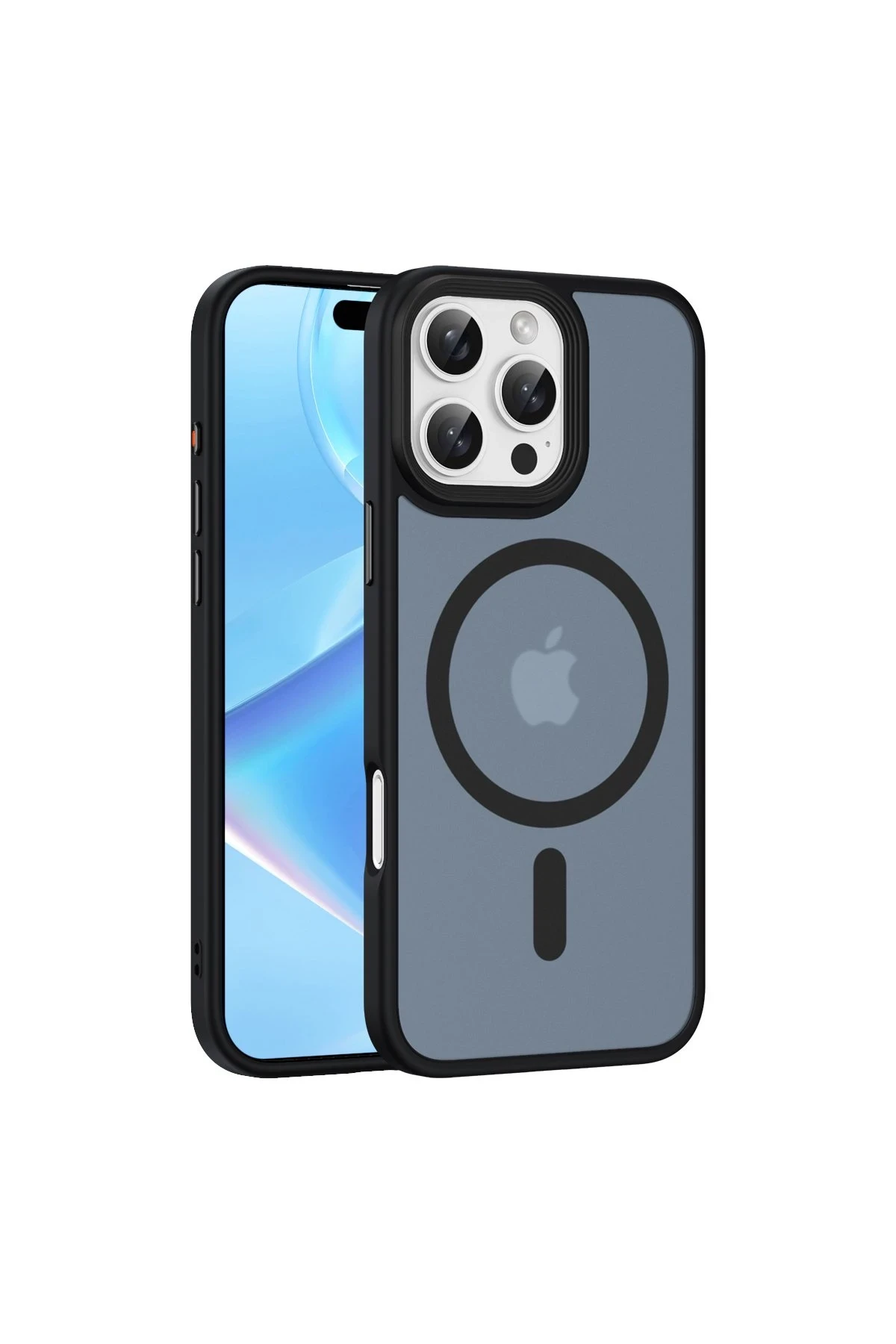 Newface Apple iPhone 16 Pro Kılıf Trex Magneticsafe Kapak - Siyah